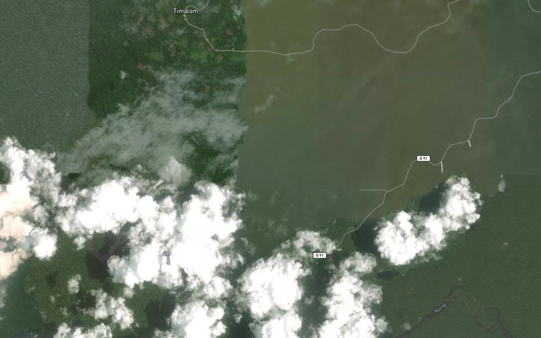 Satellite map of the Ebomene Djok