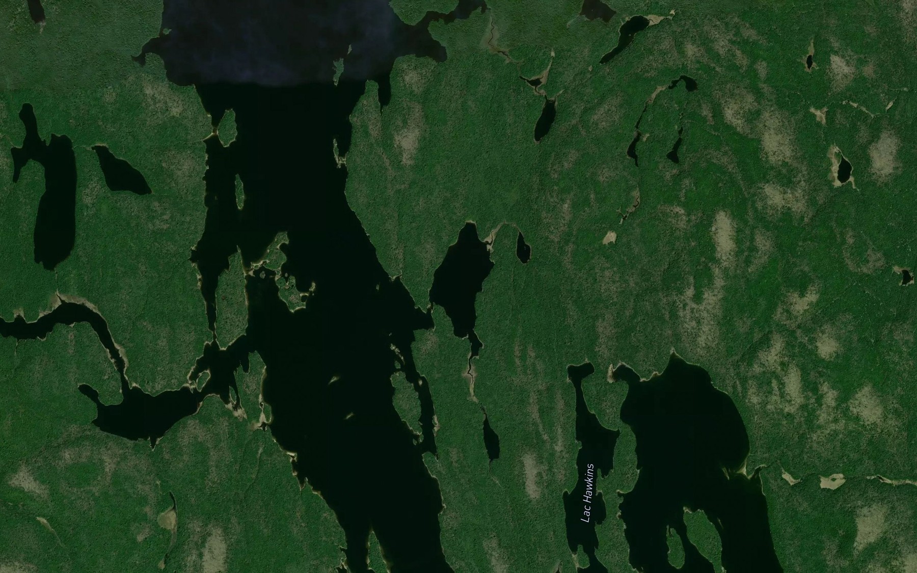 Satellite map of the Lac Merry