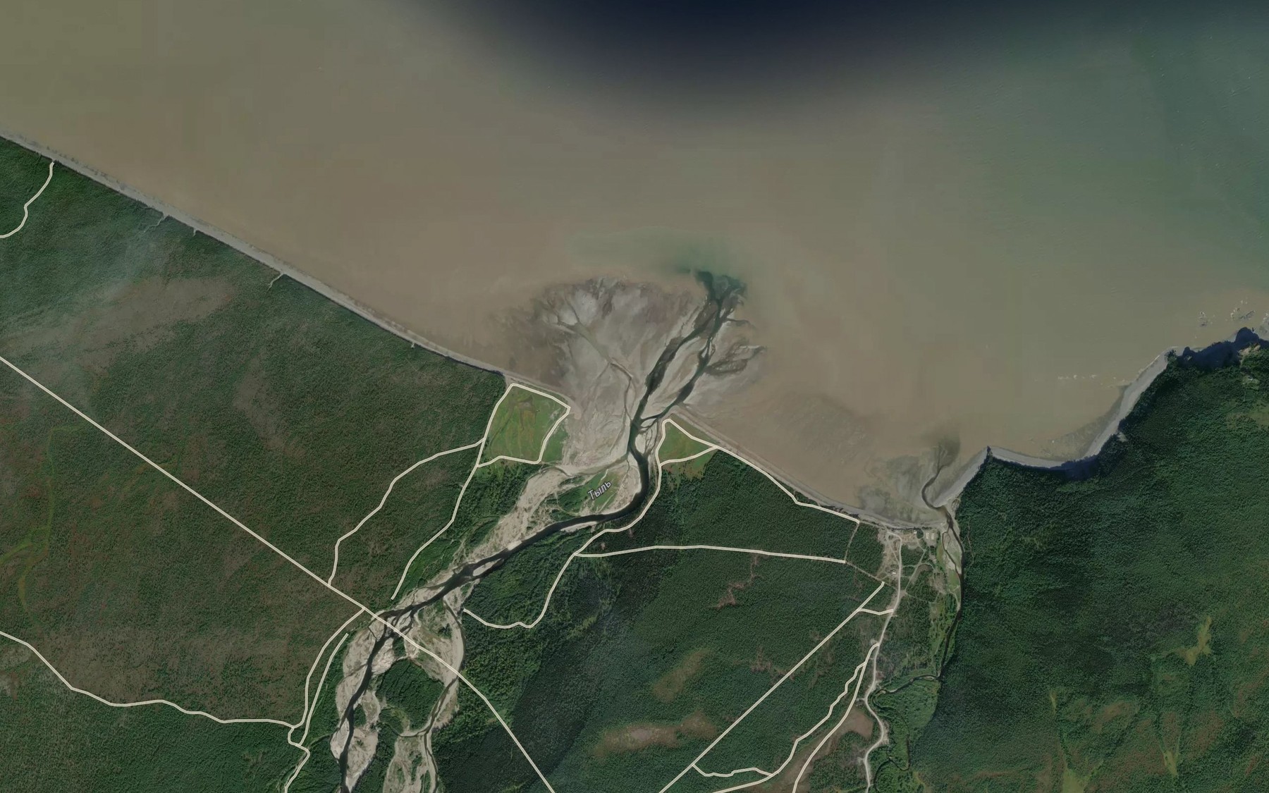 Satellite map of the Tyl