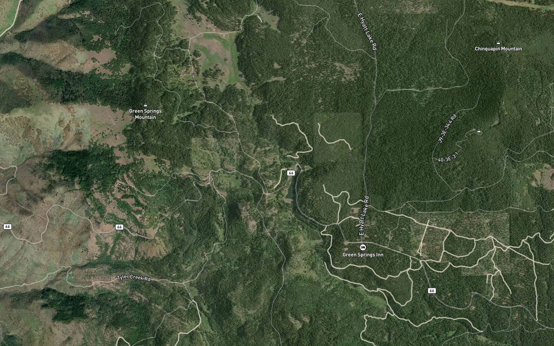 Satellite map of the Keen Creek Diversion Pond