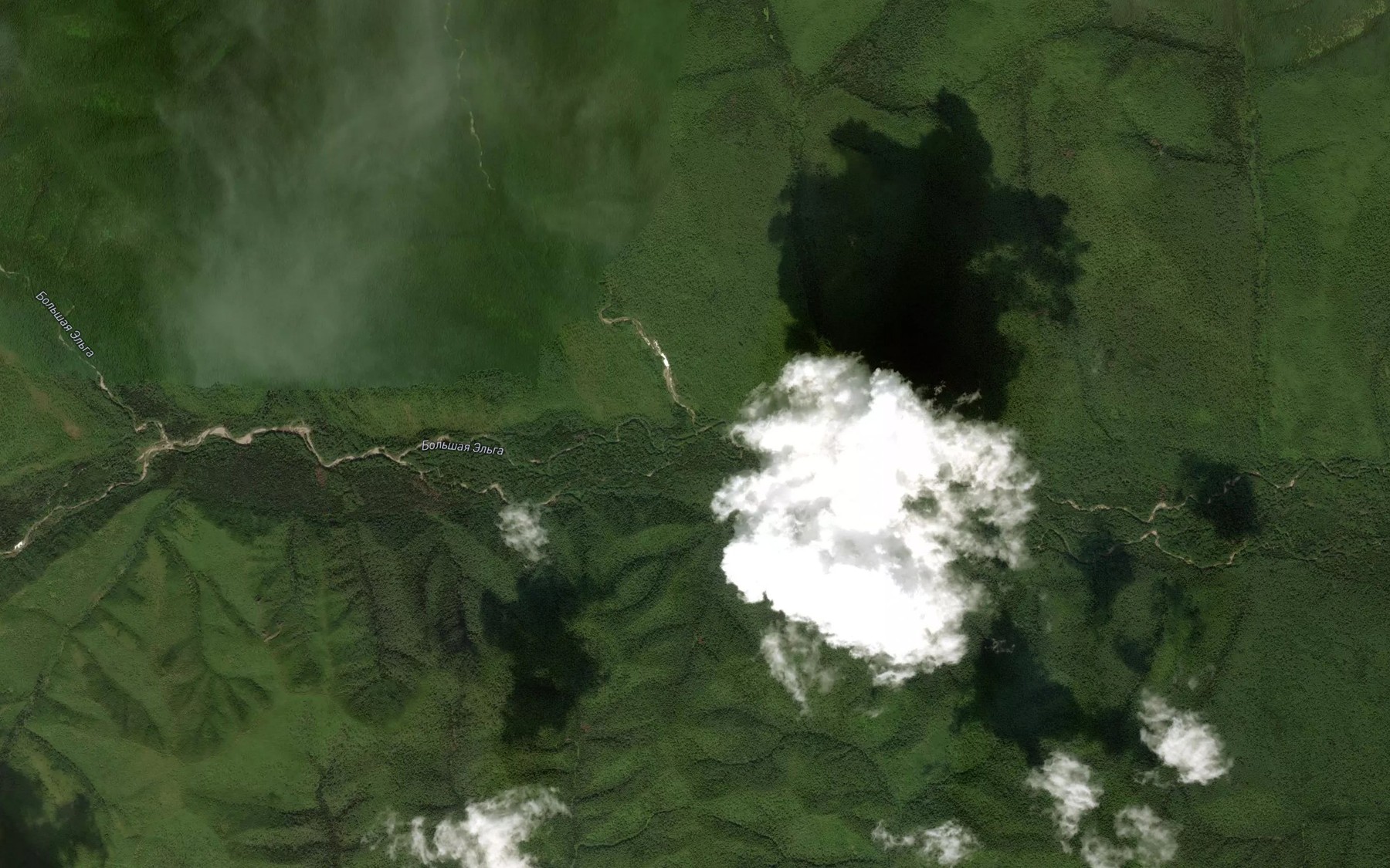 Satellite map of the Yaksindzha