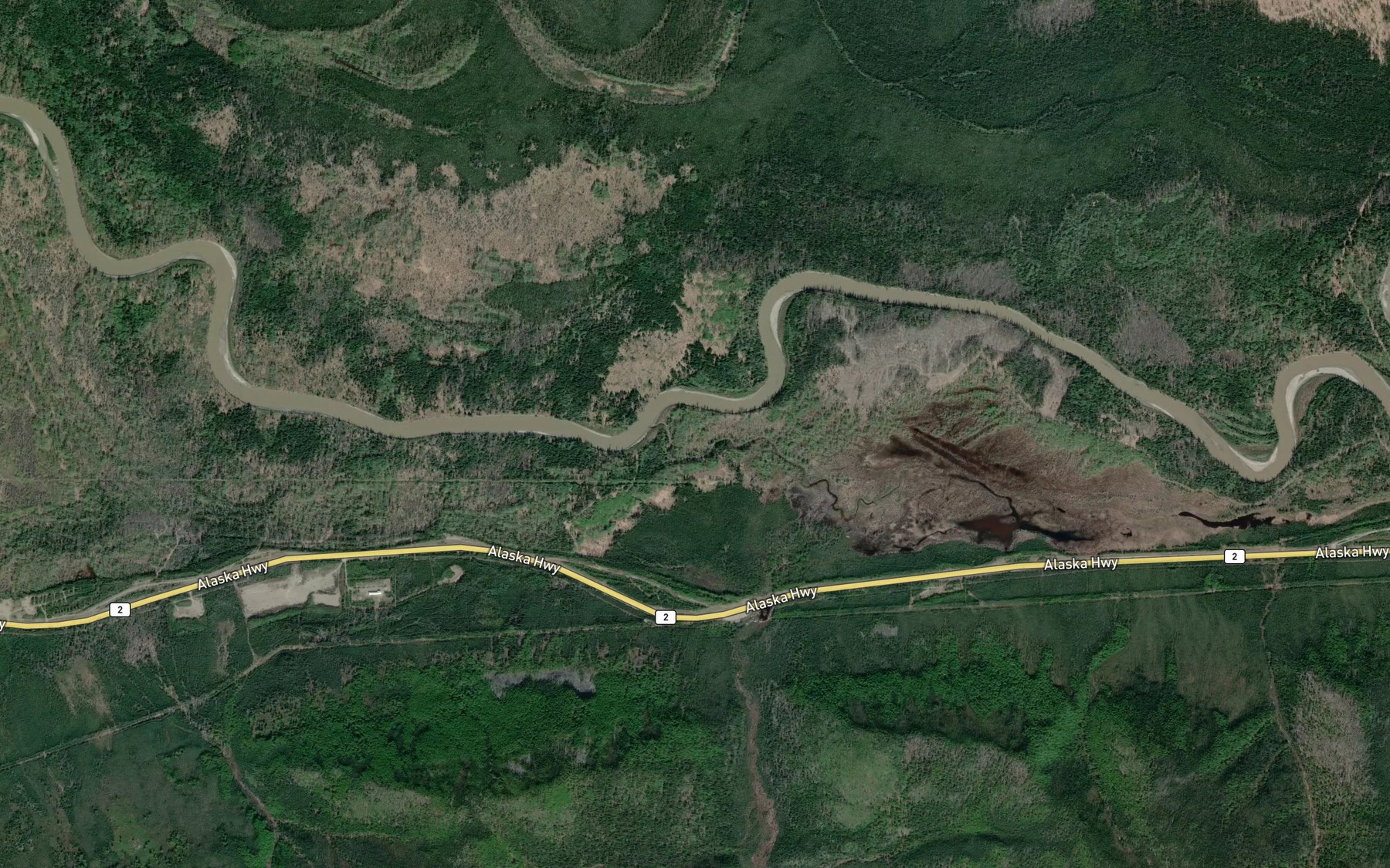 Satellite map of the Sears Creek
