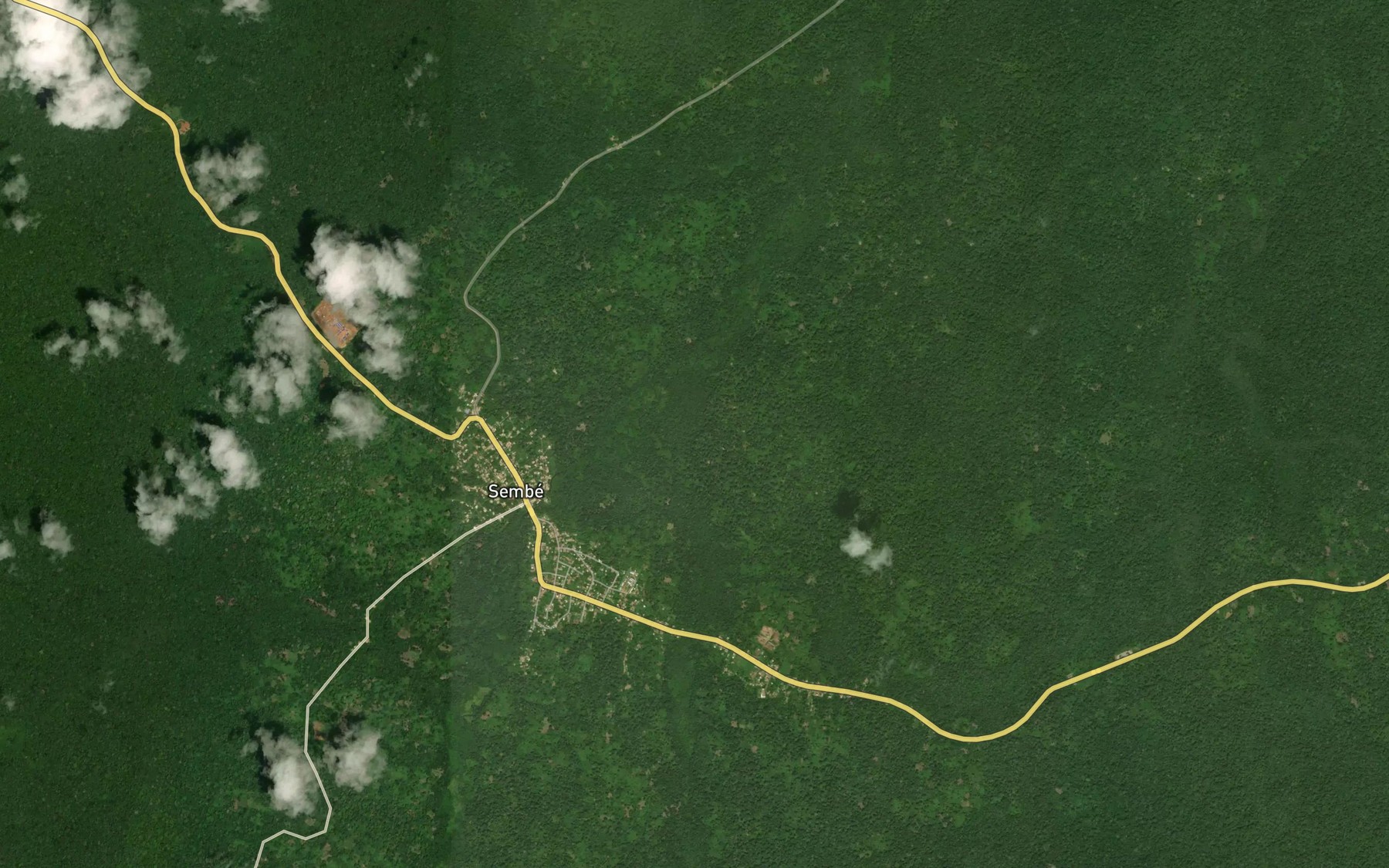 Satellite map of the Naguiele