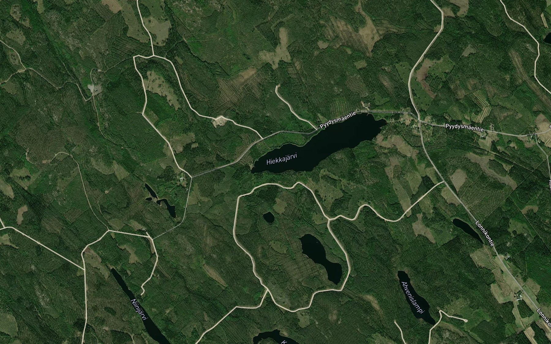 Satellite map of the Kylmakaarre