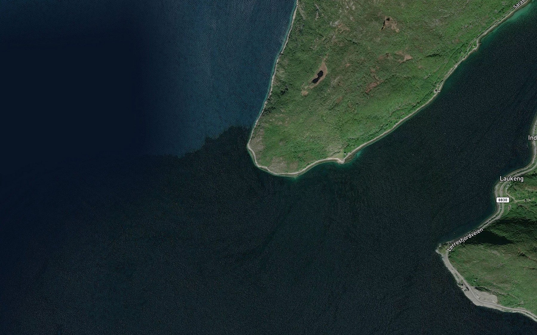 Satellite map of the Sinnuskoarru