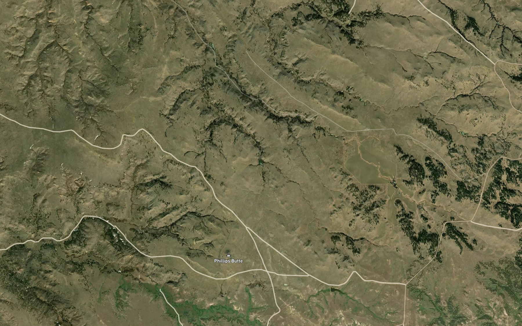 Satellite map of the Mud Turtle Reservoir