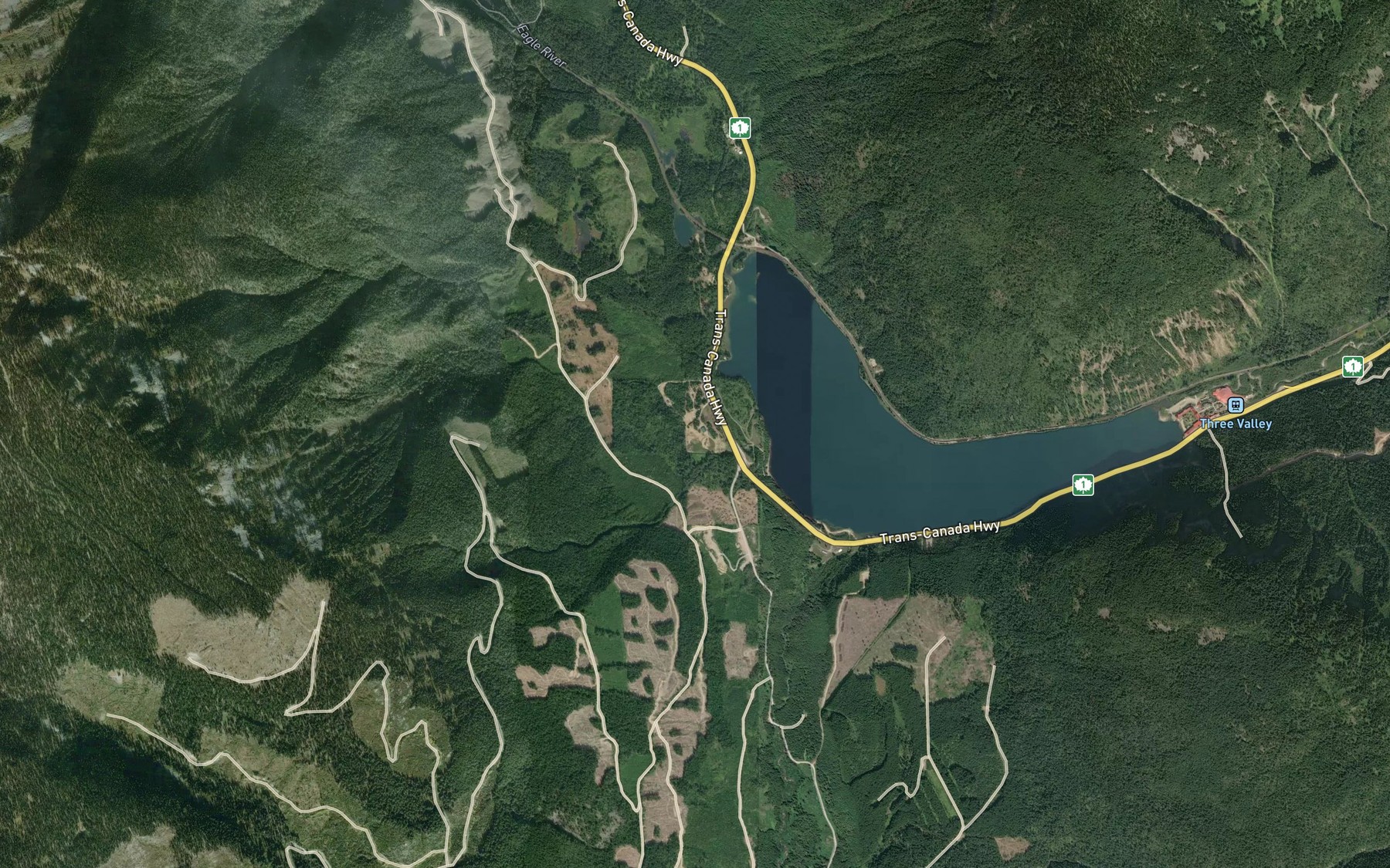 Satellite map of the South Pass Creek