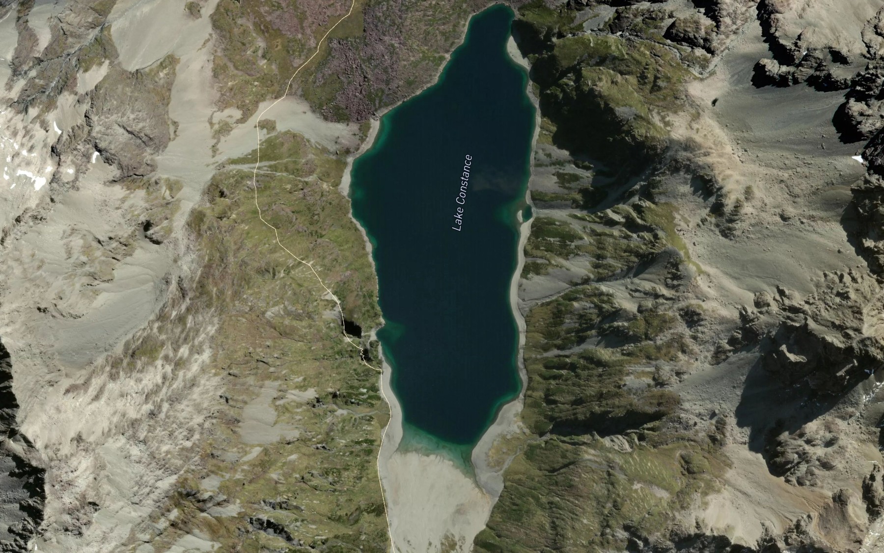 Satellite map of the Lake Constance