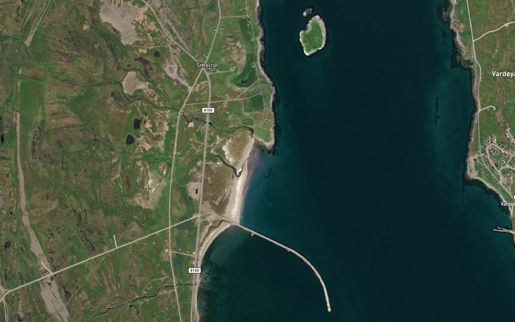 Satellite map of the Sandbukta