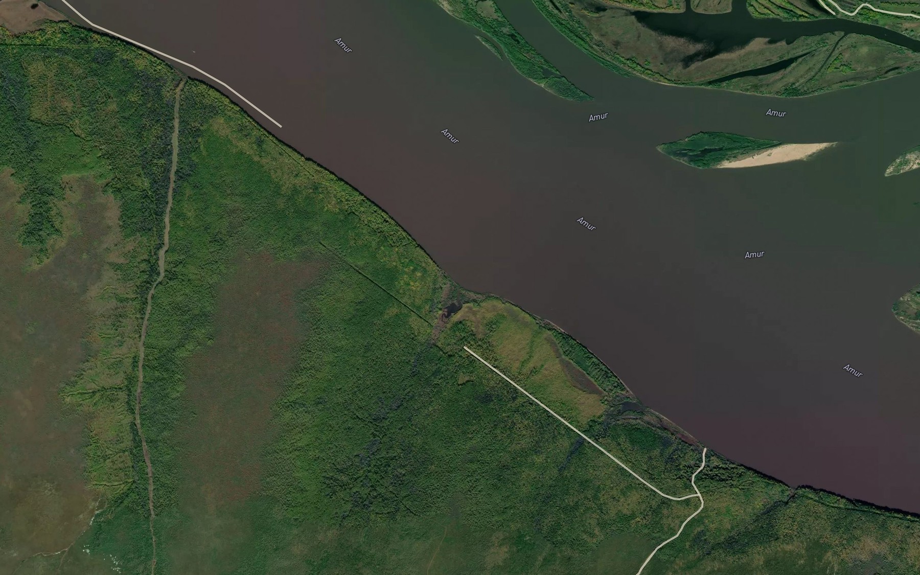 Satellite map of the Pryamoy