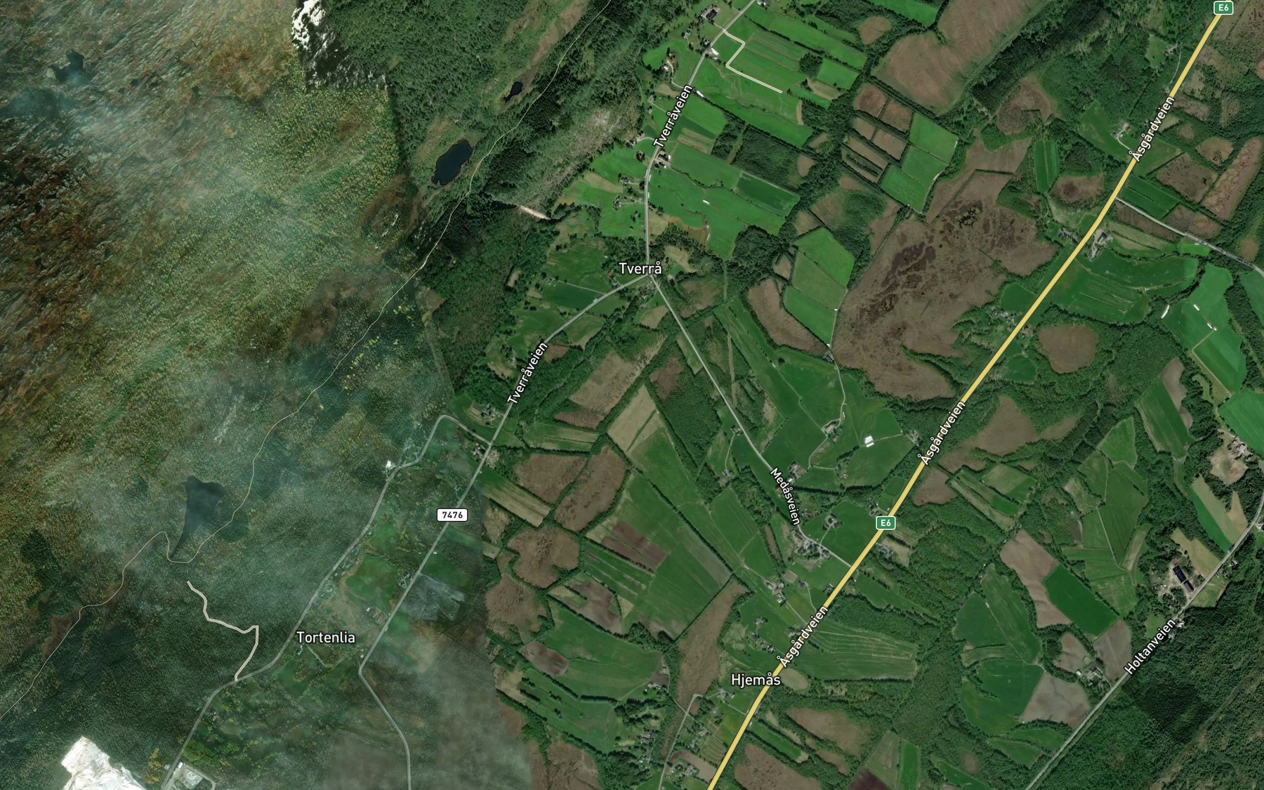 Satellite map of the Lilleosen