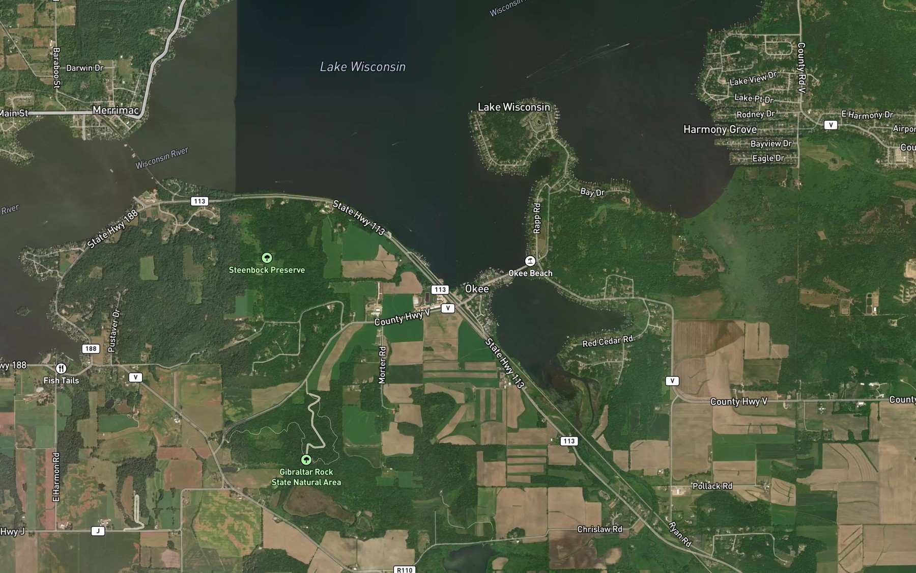 Satellite map of the Spot 3