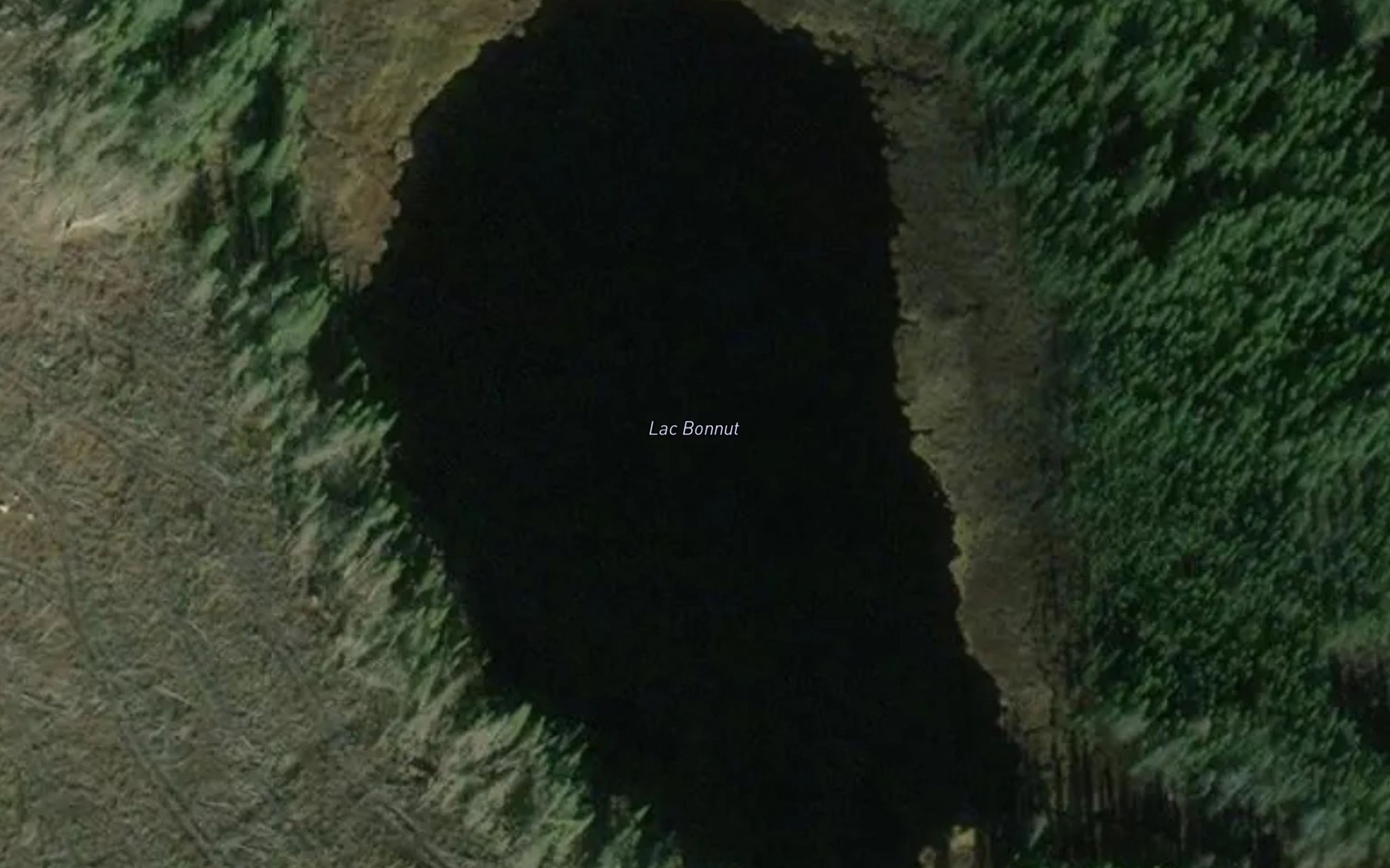 Satellite map of the Lac Bonnut