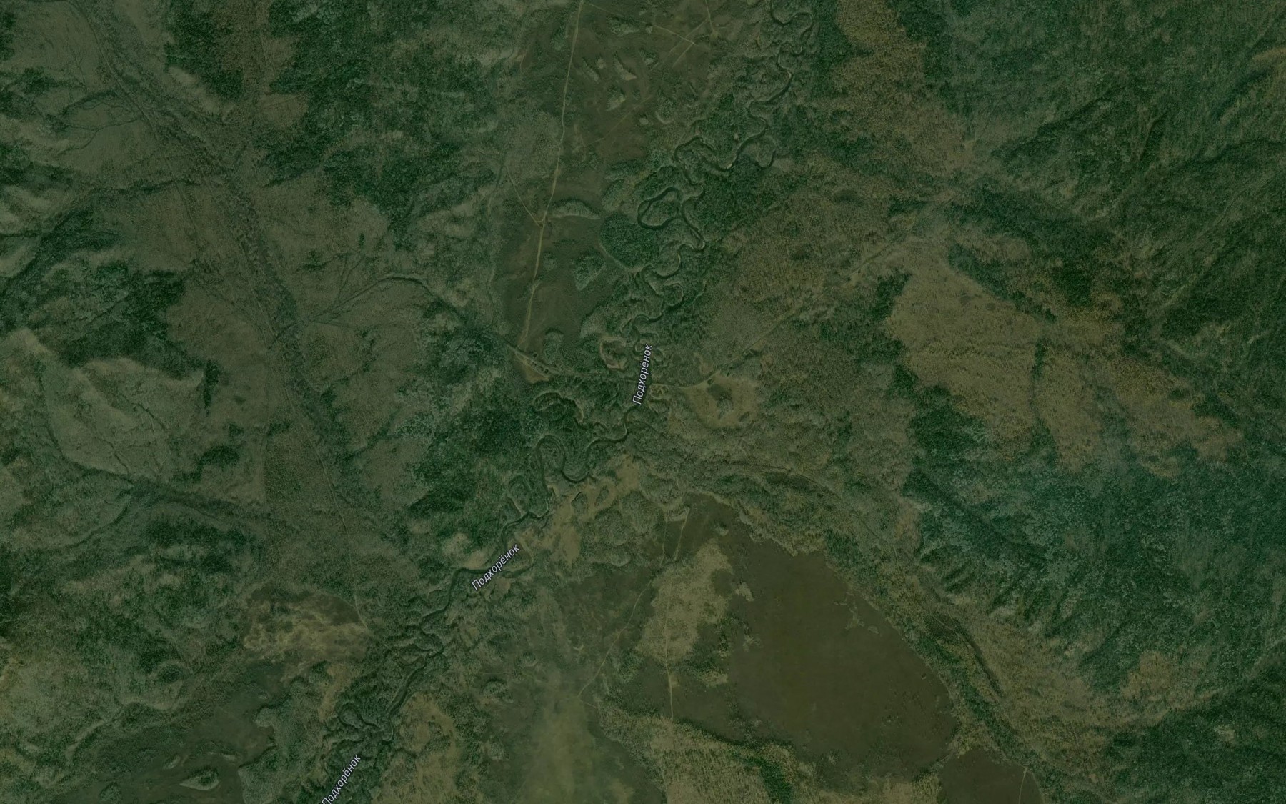 Satellite map of the Pikhta