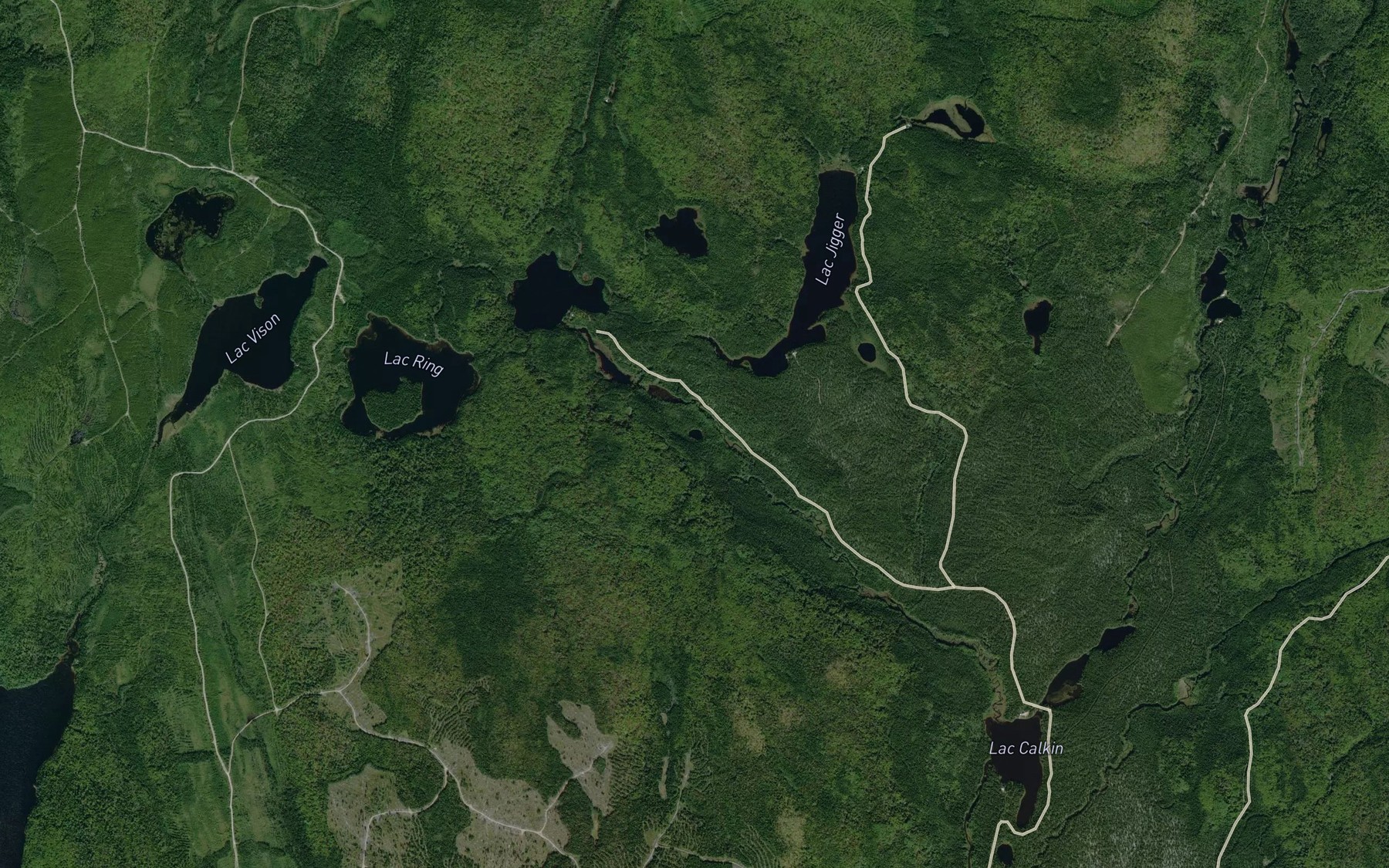 Satellite map of the Lac Vilot
