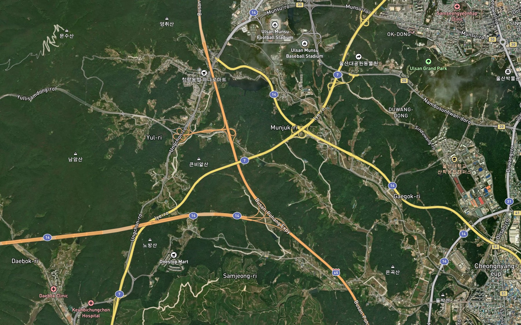 Satellite map of the Utgogaemot