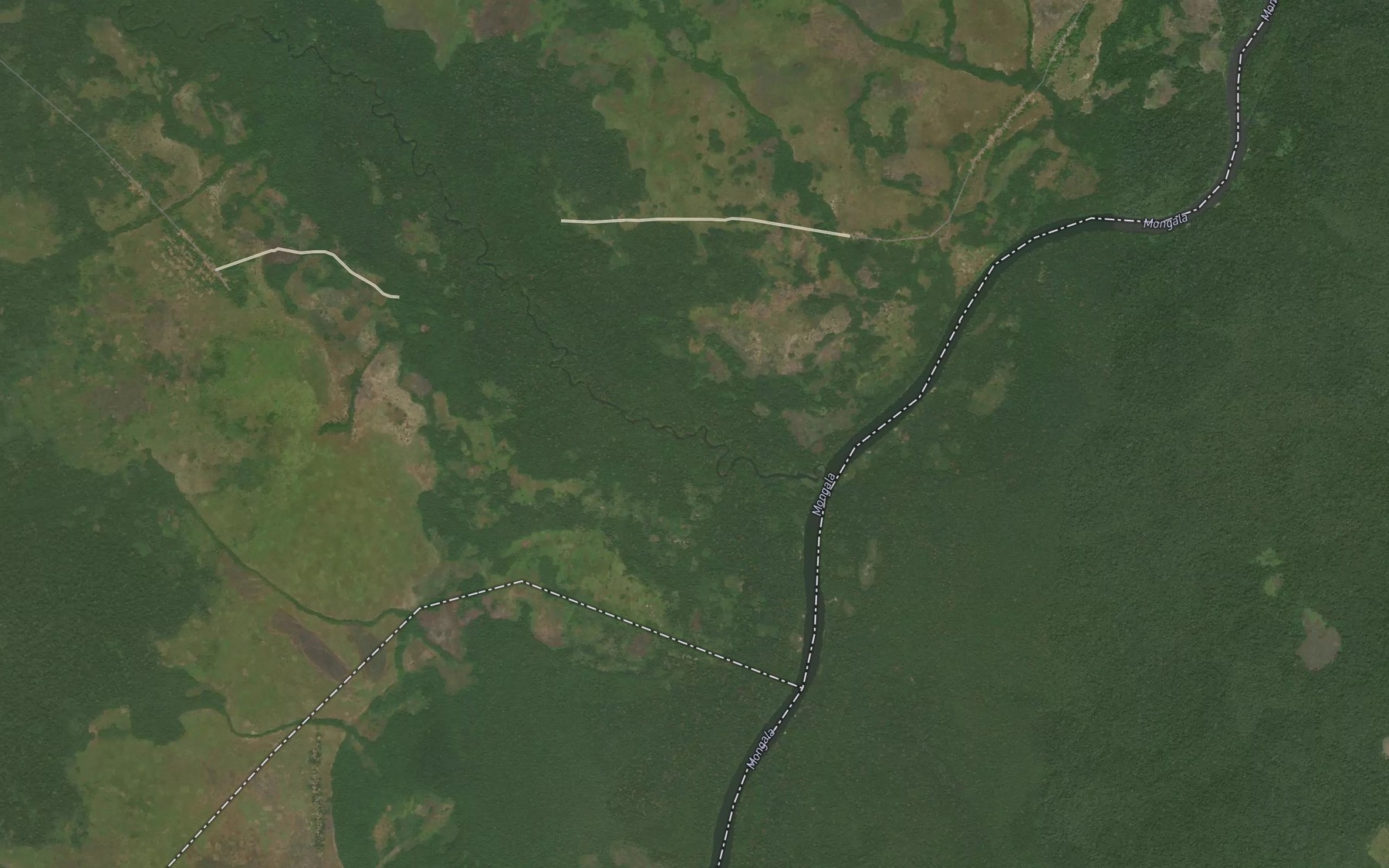 Satellite map of the Gumbali