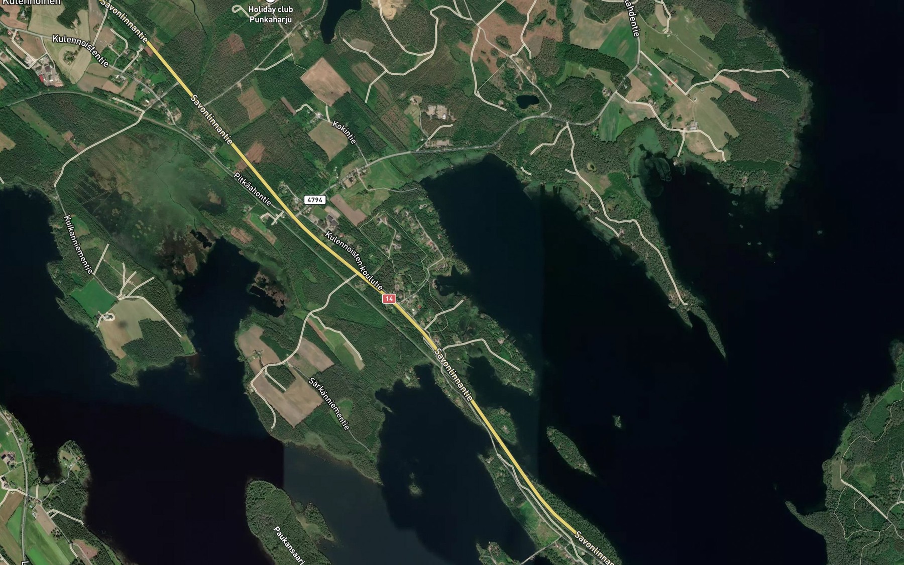 Satellite map of the Kissalahti