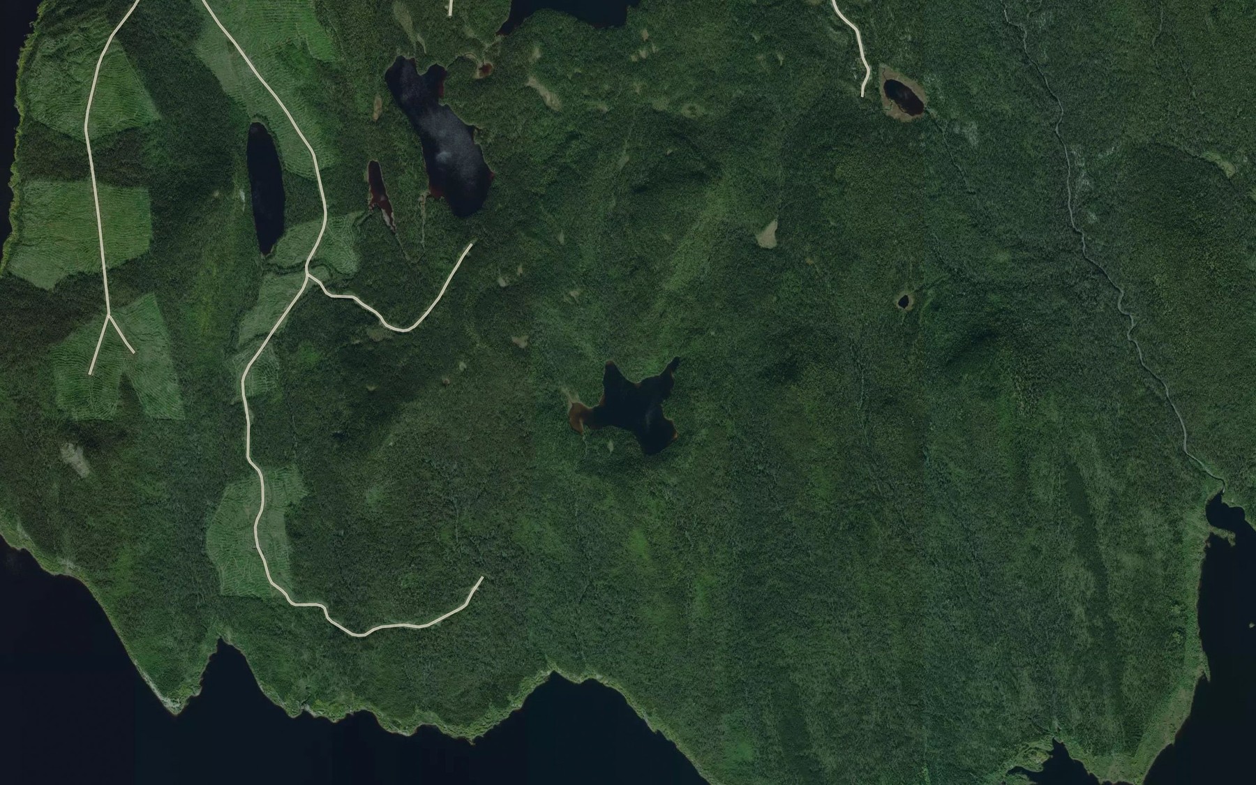 Satellite map of the Lac Fantome