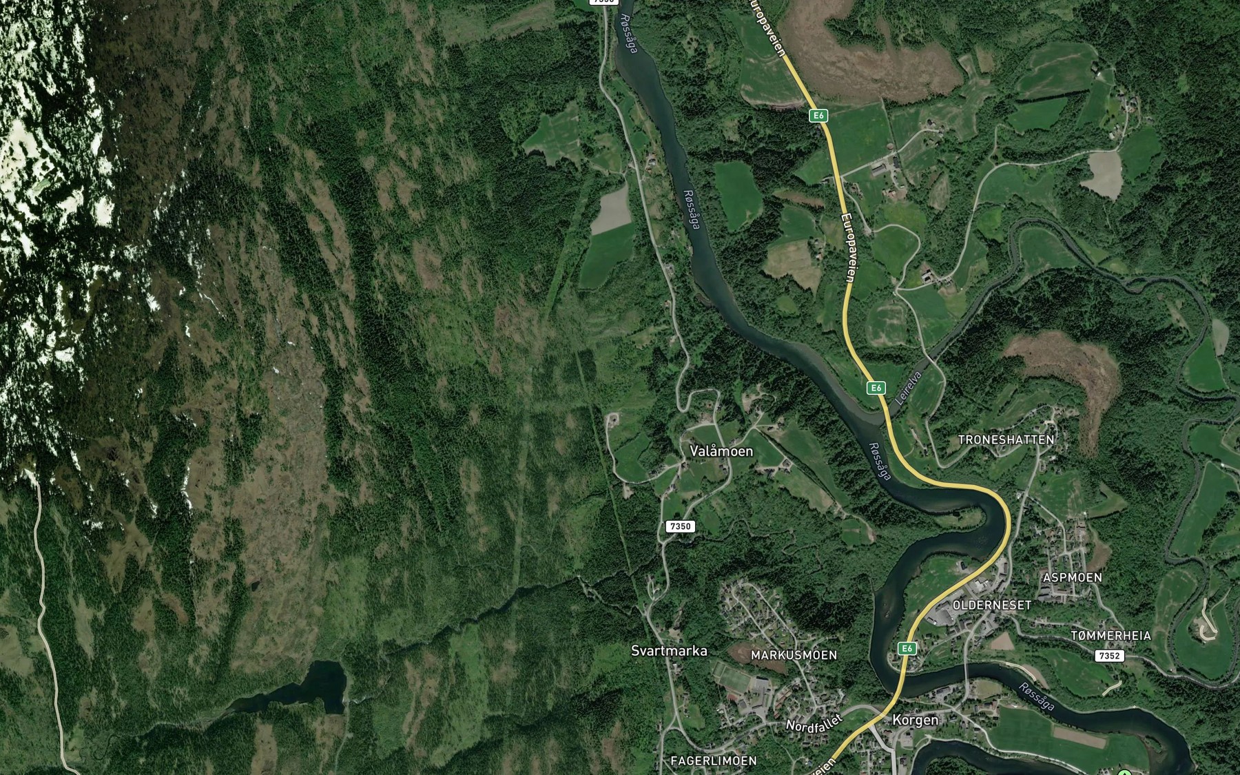 Satellite map of the Prestbekken