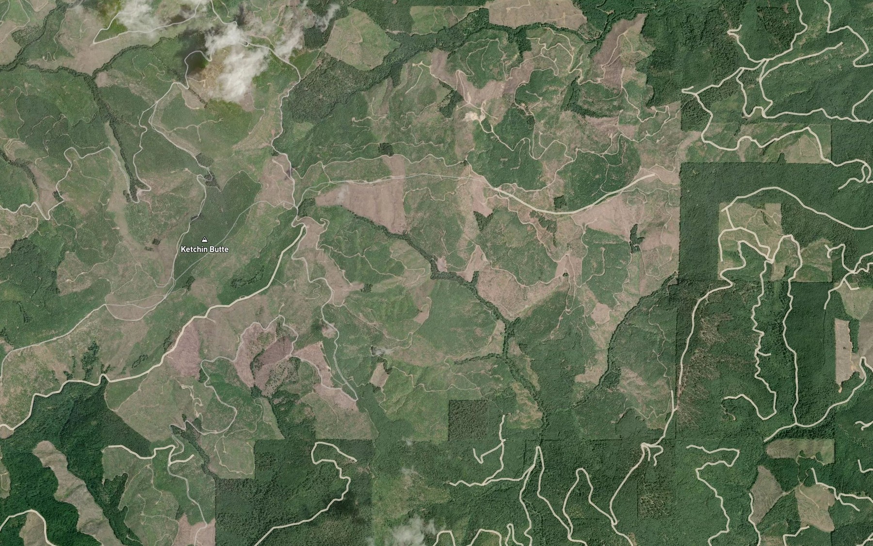 Satellite map of the Smith Creek