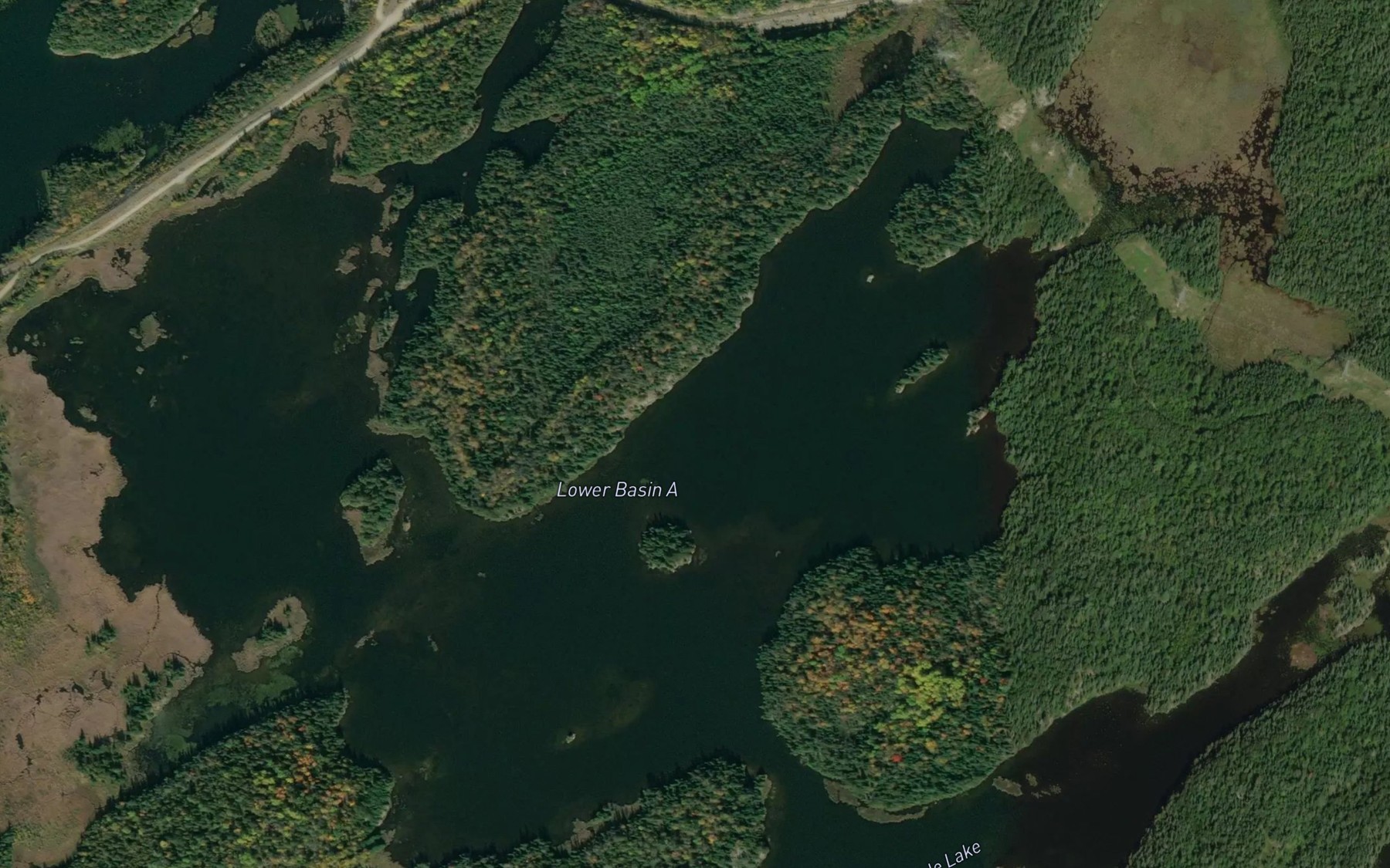 Satellite map of the Lower Basin A