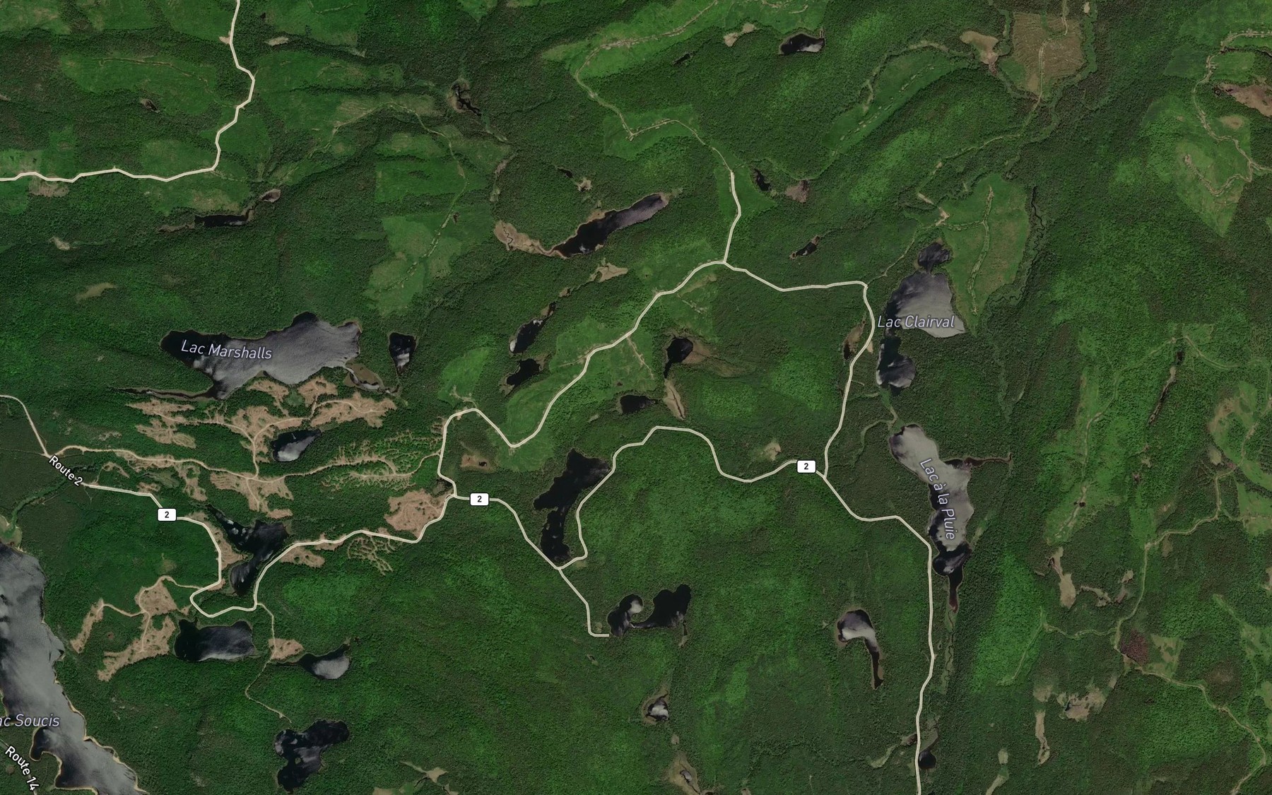 Satellite map of the Lac du Tamia Dore