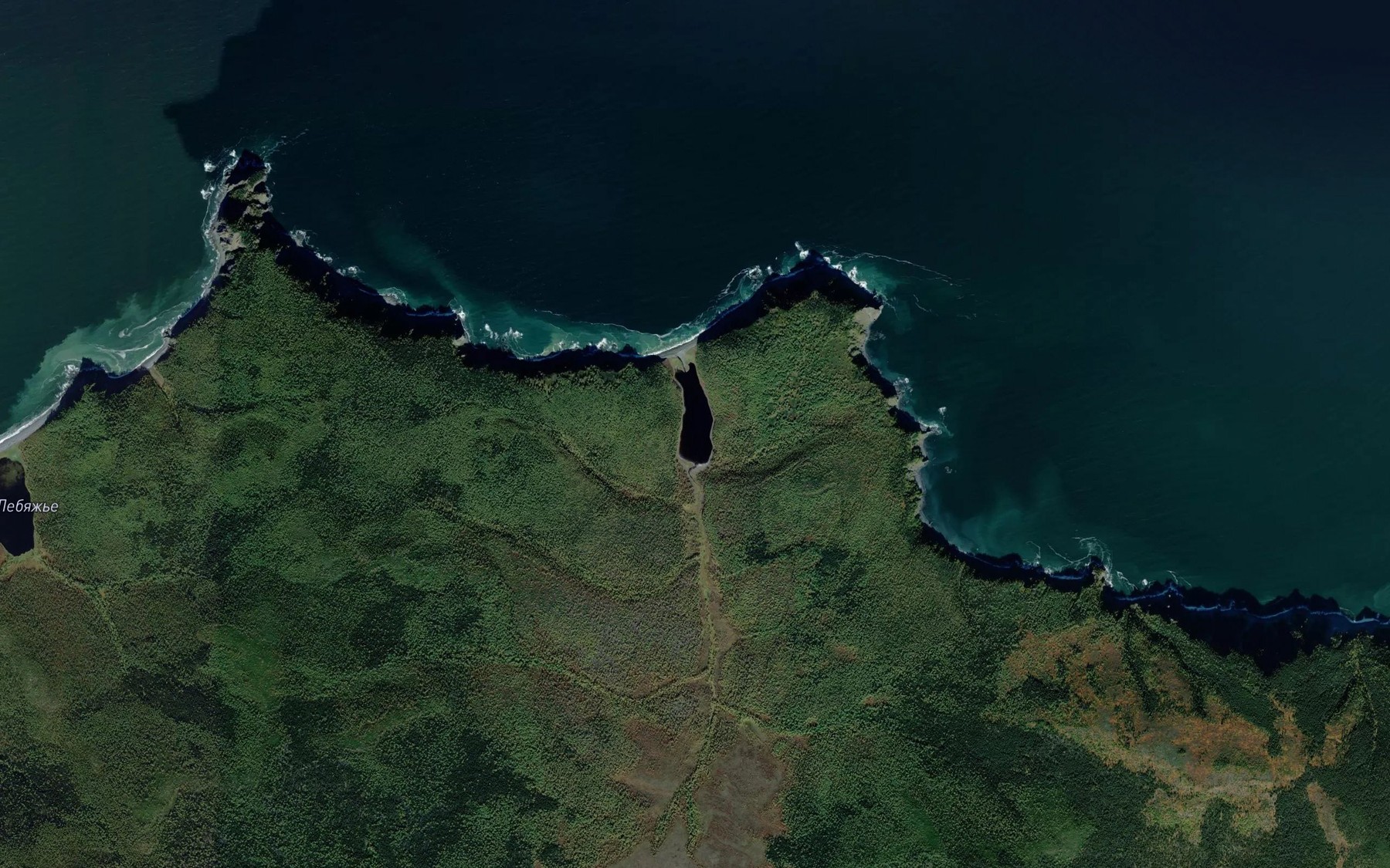 Satellite map of the Ozero Dlinnoye