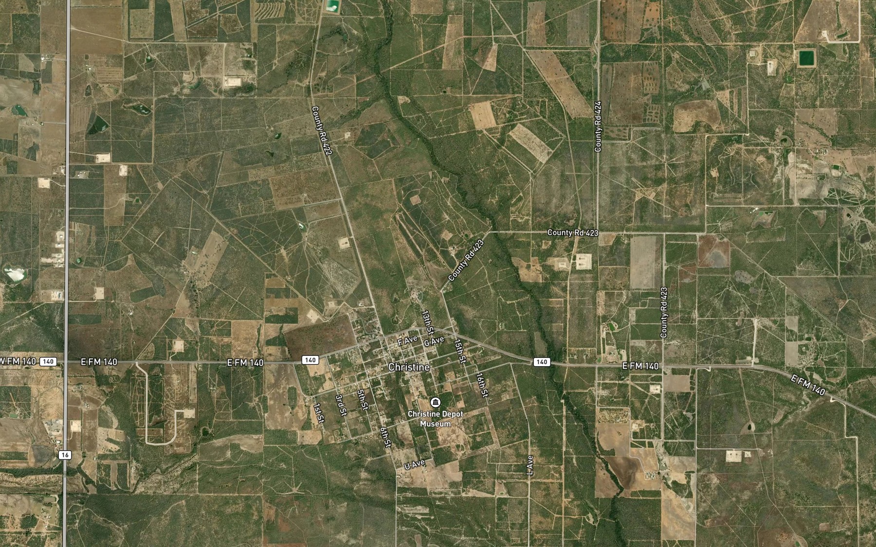 Satellite map of the McLerran Lake
