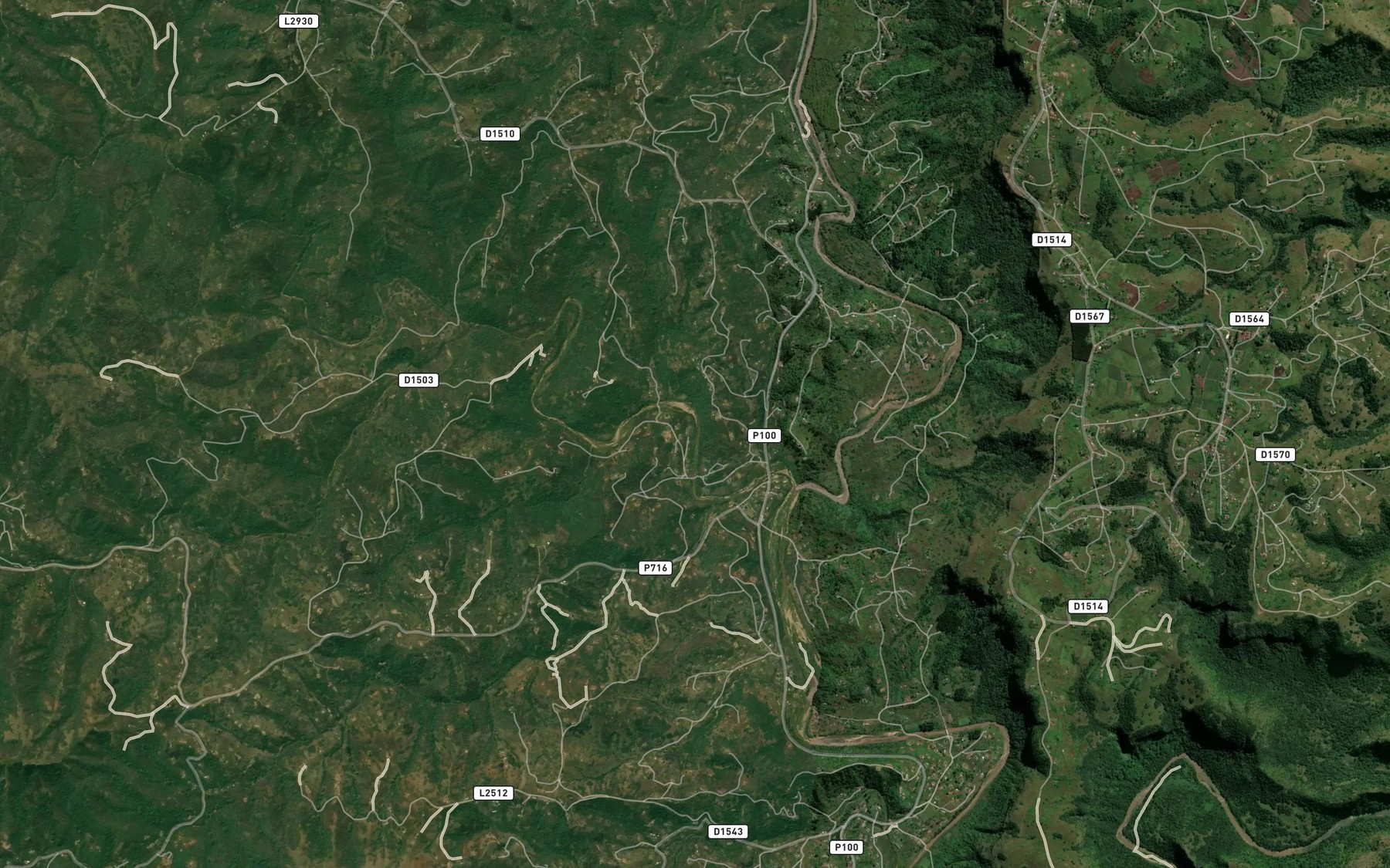 Satellite map of the Mwemwe