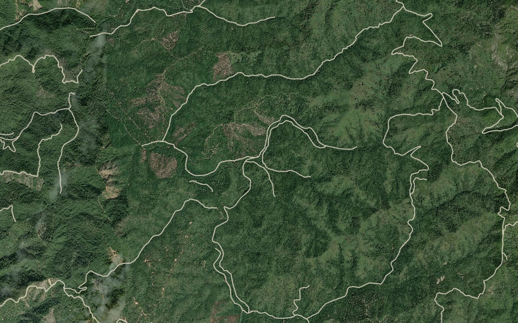 Satellite map of the Lynch Creek