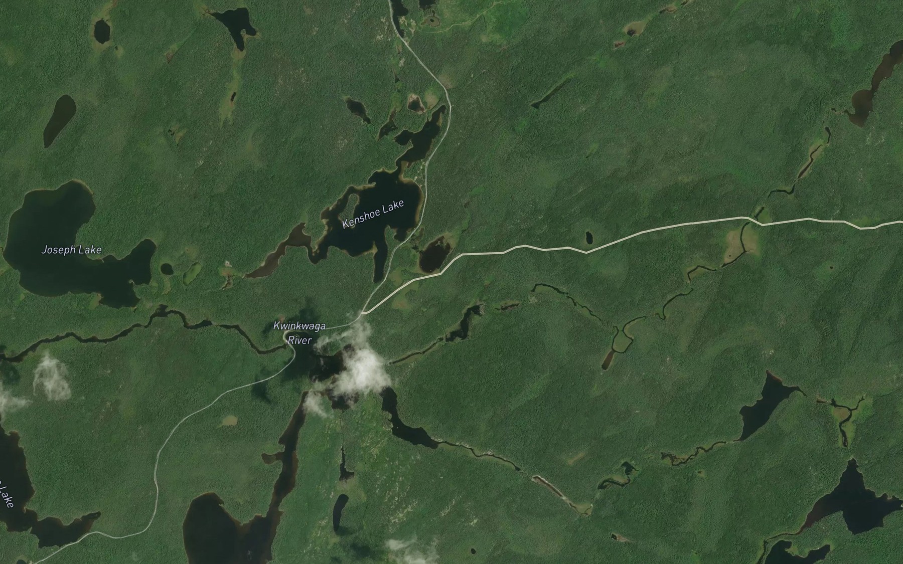 Satellite map of the Siren Creek