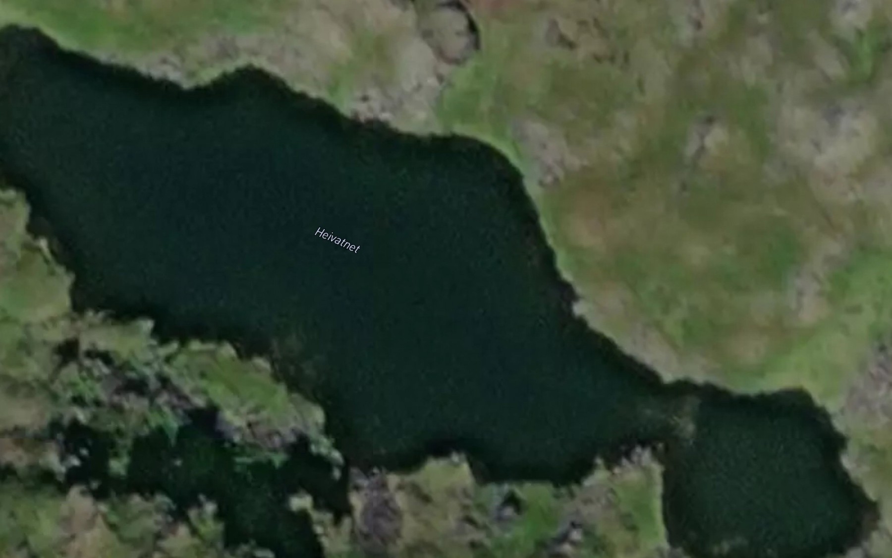 Satellite map of the Heivatnet