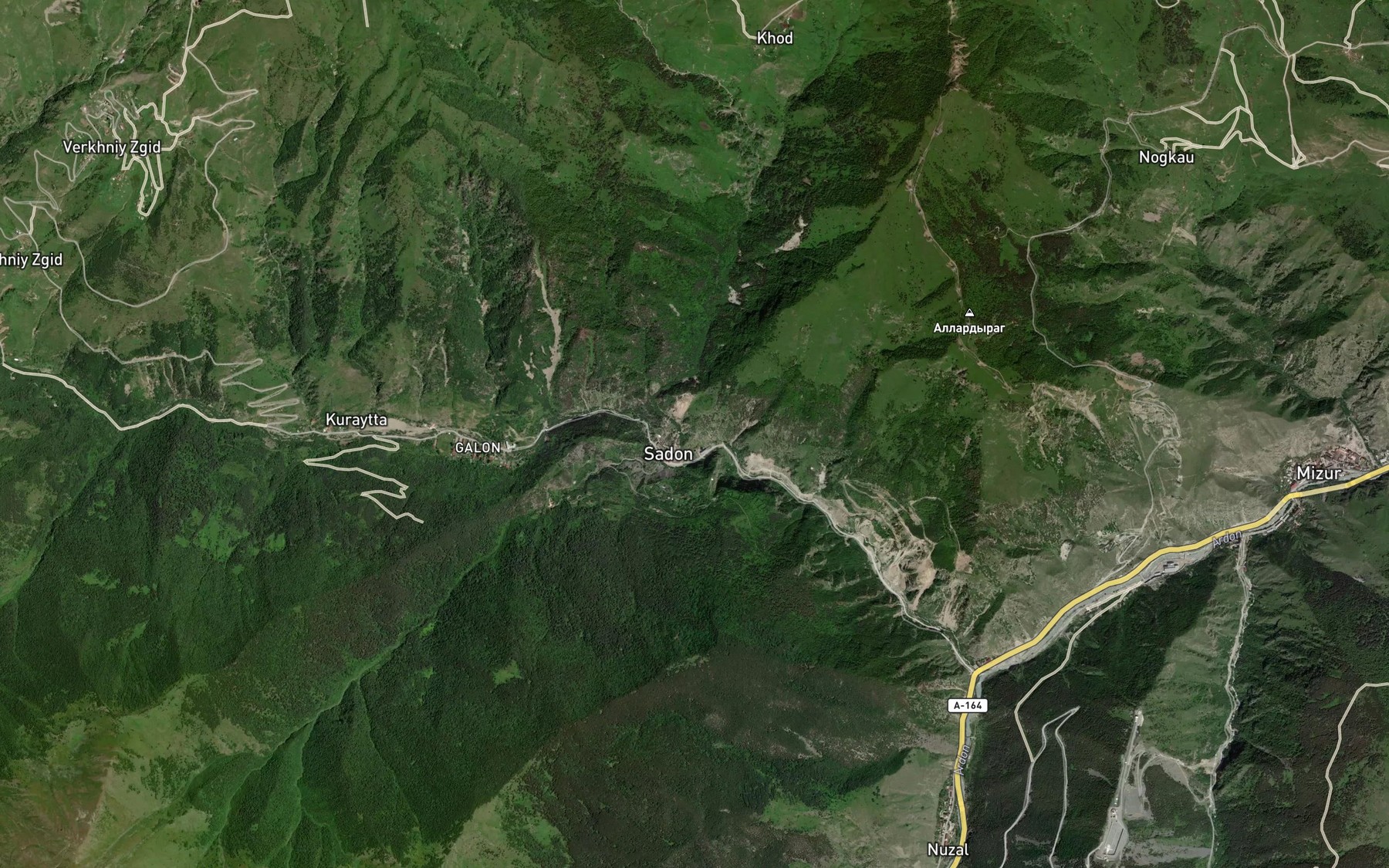 Satellite map of the Khoddon