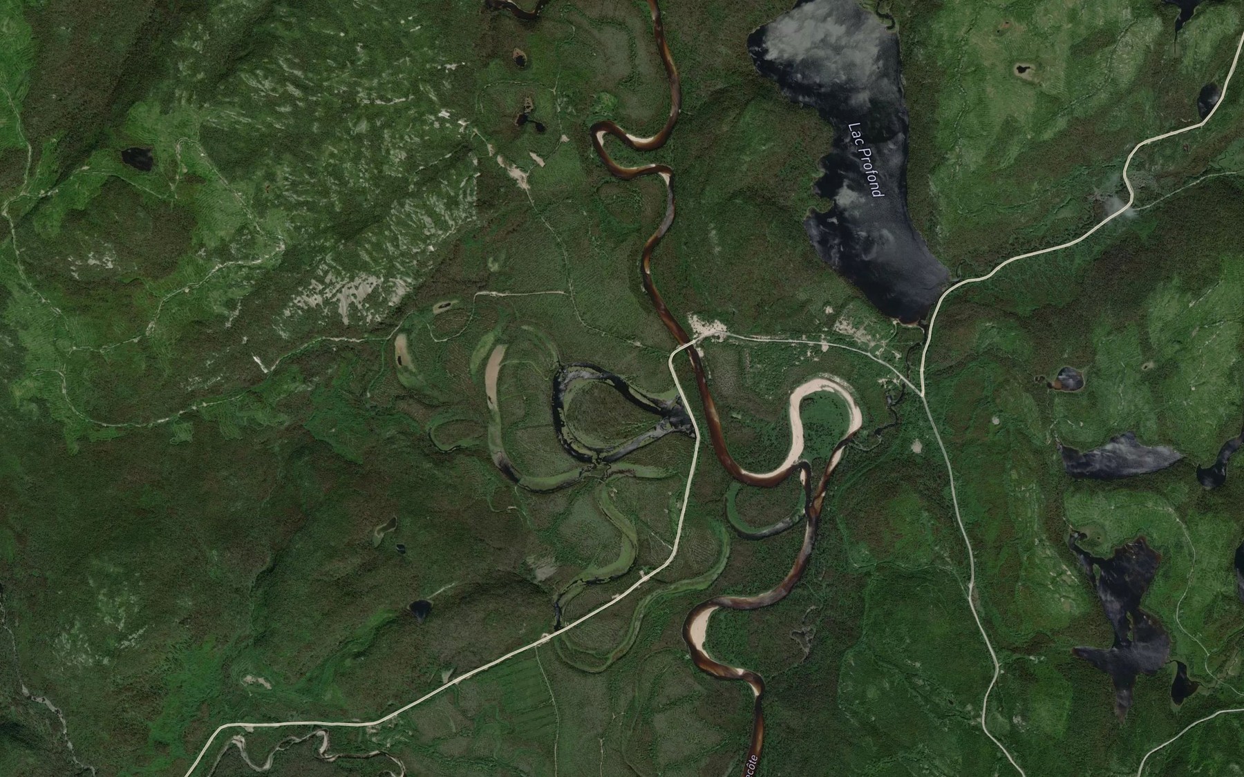 Satellite map of the Lac Bynx