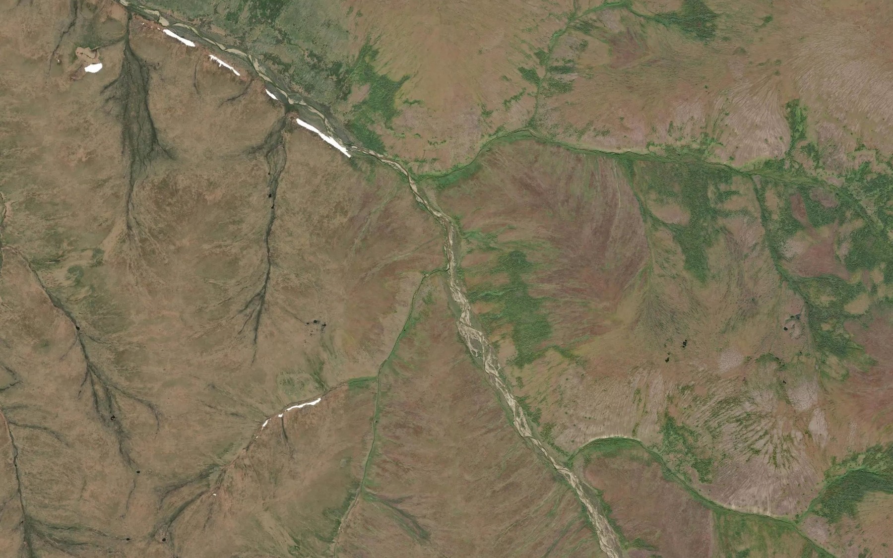 Satellite map of the Alma Creek