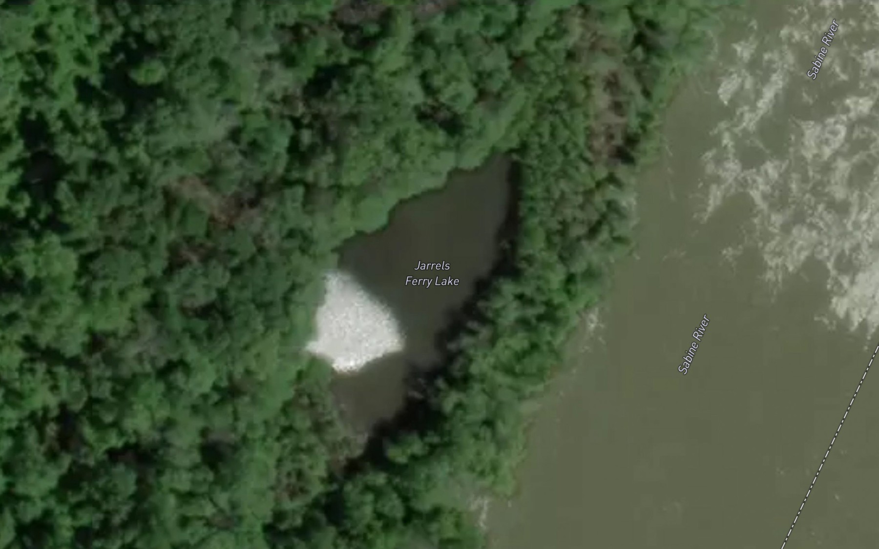 Satellite map of the Jarrels Ferry Lake