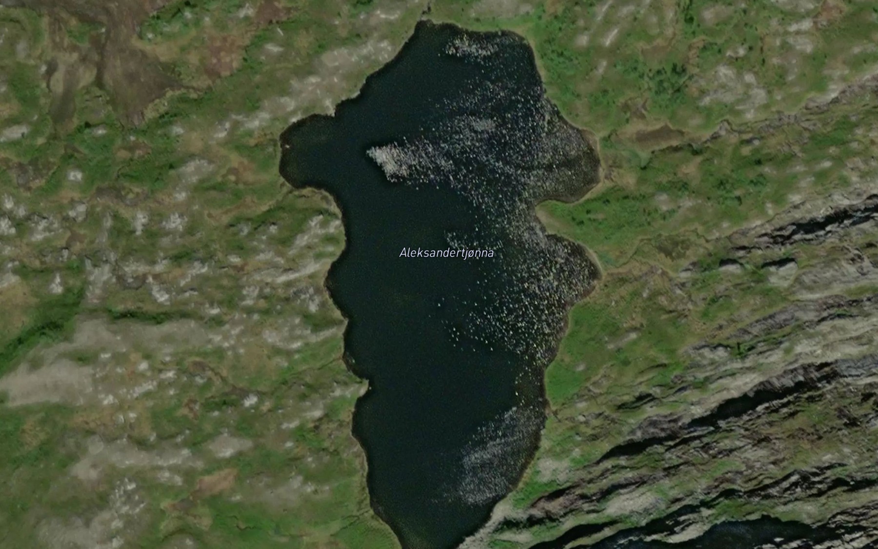 Satellite map of the Aleksandertjorna