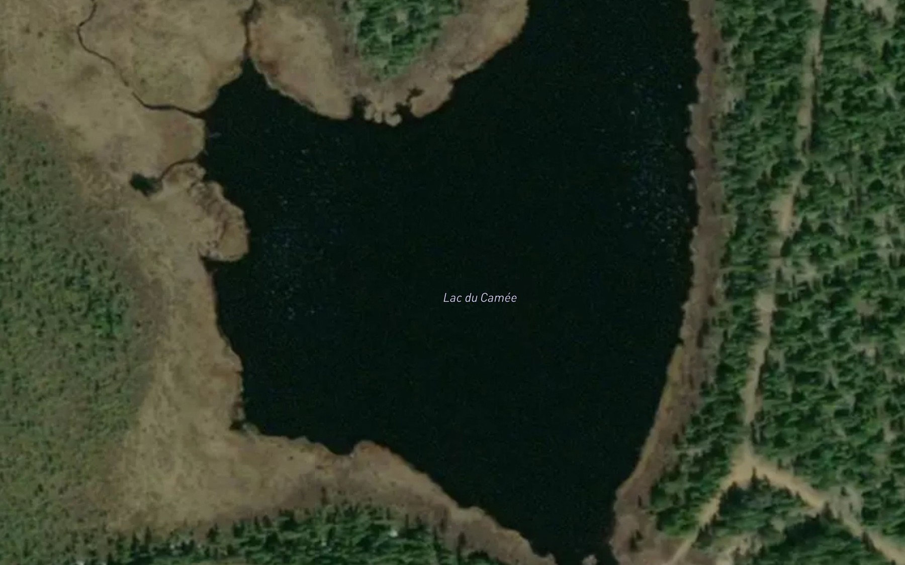 Satellite map of the Lac du Camee