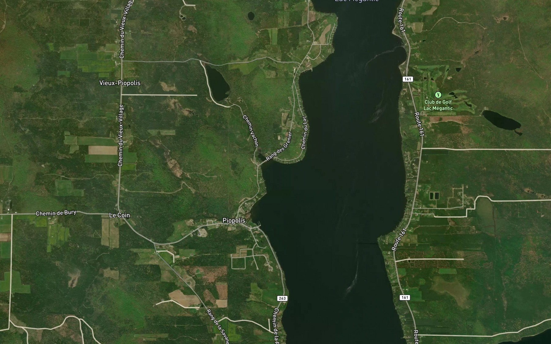 Satellite map of the Baie Dollard