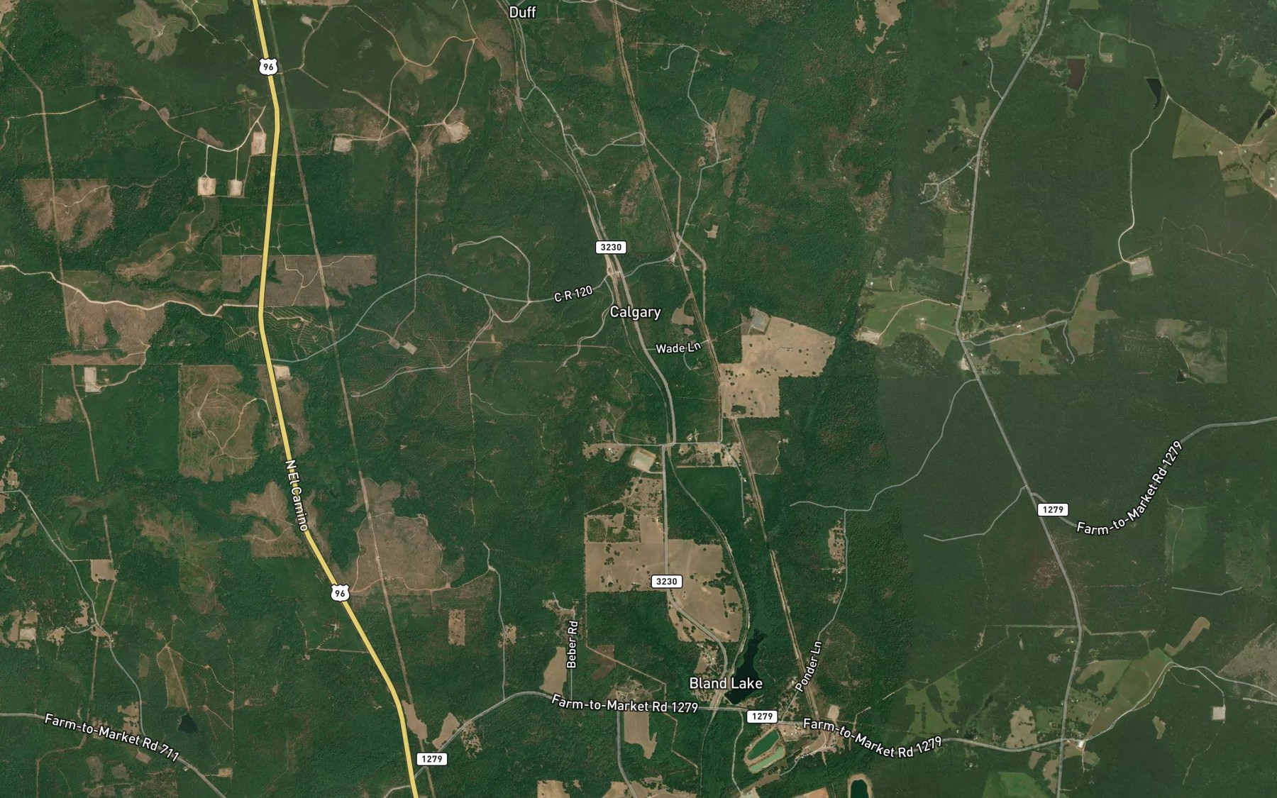 Satellite map of the San Augustine Spring