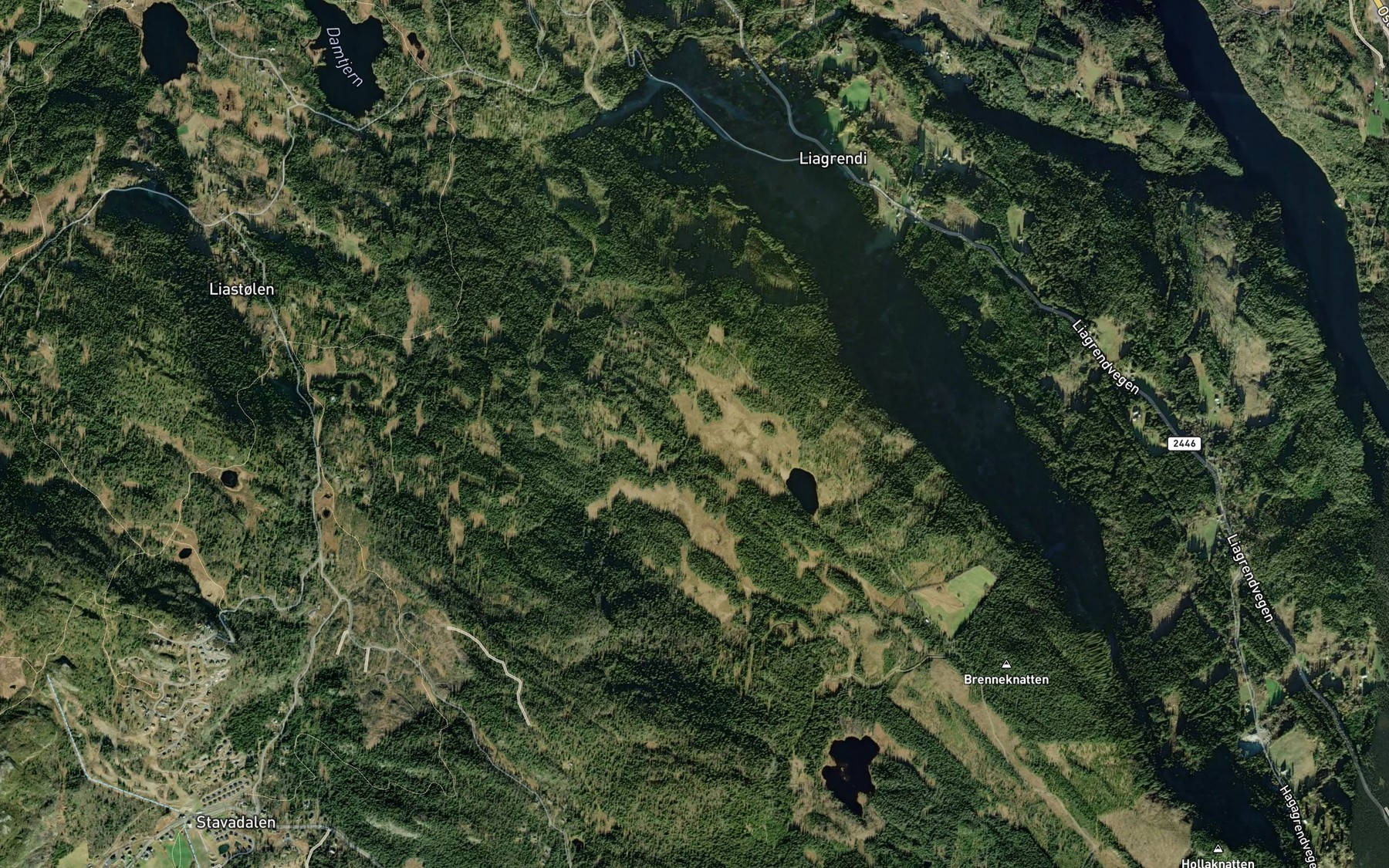 Satellite map of the Gullringbekken