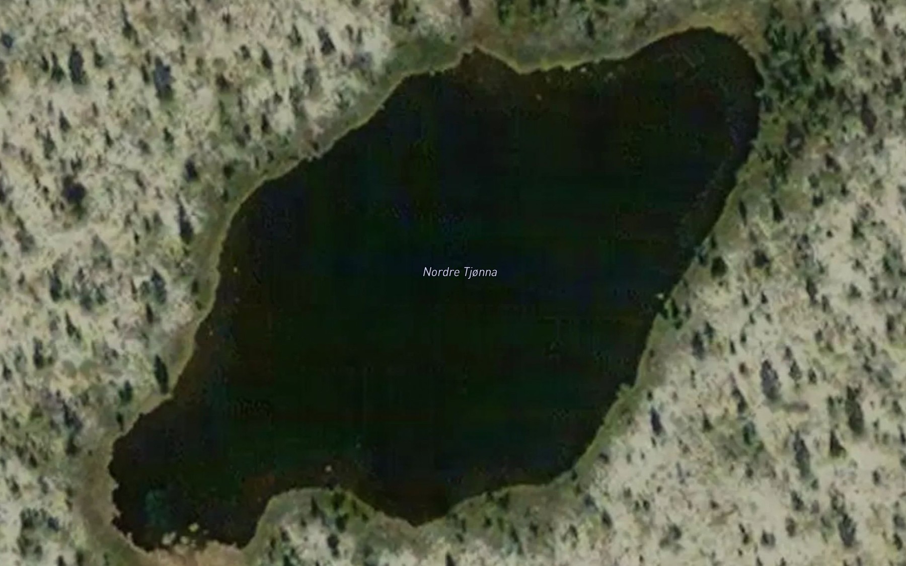 Satellite map of the Nordre Tjonna