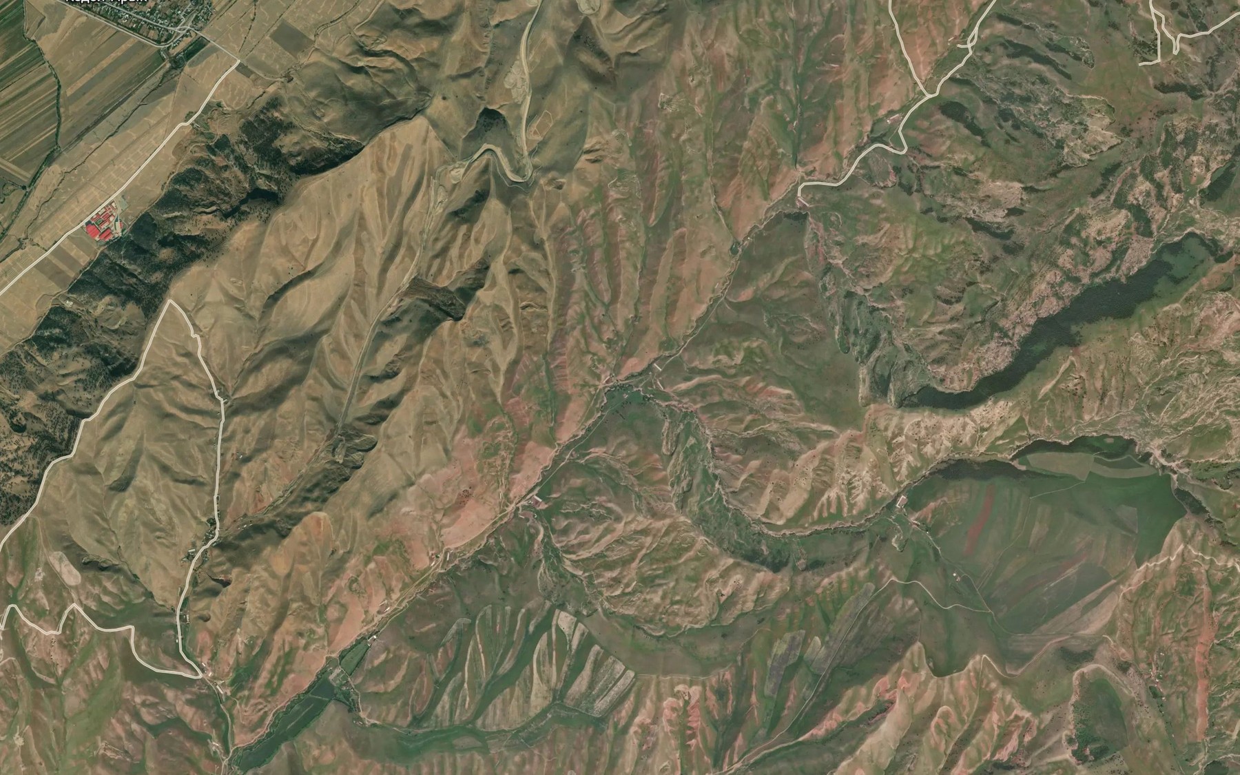 Satellite map of the Kere-Uchkan