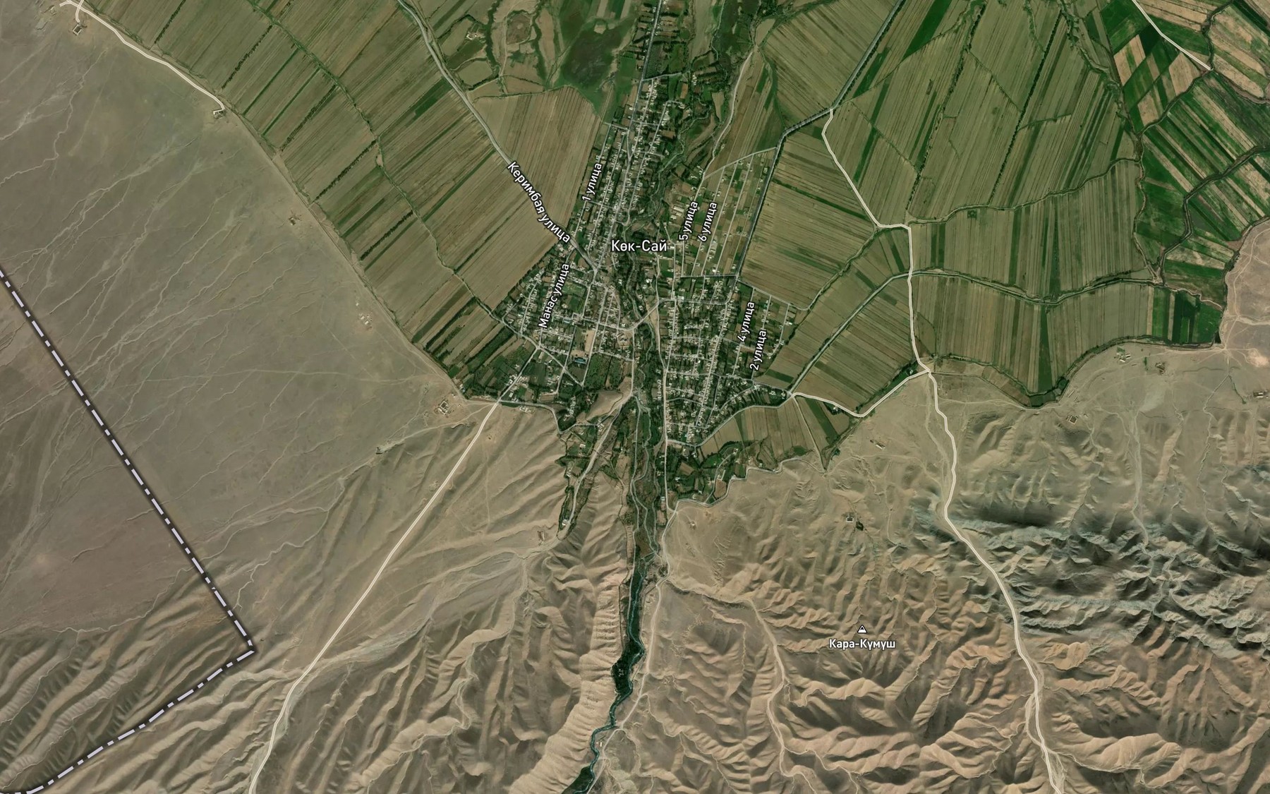 Satellite map of the Kol-Bars