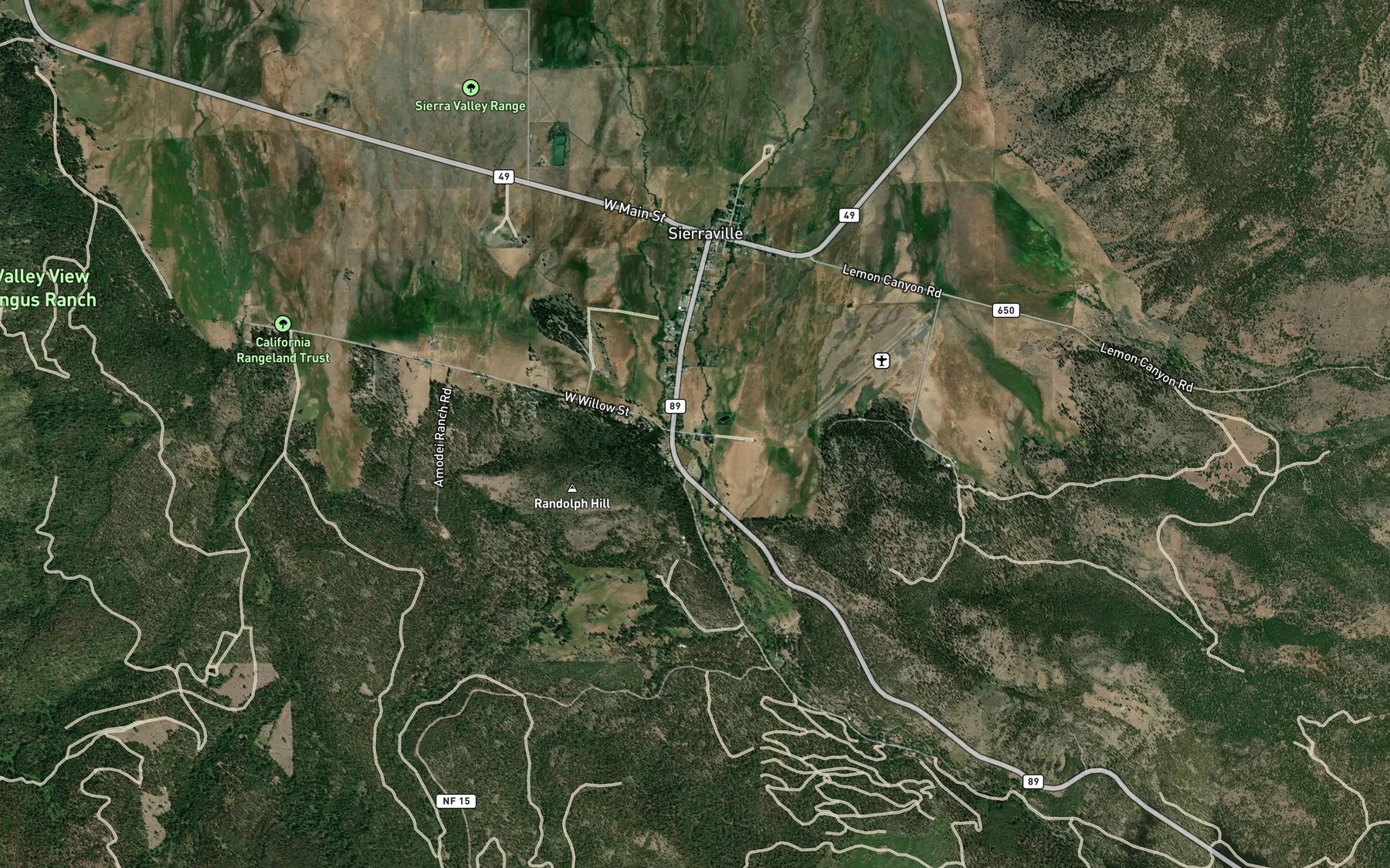 Satellite map of the Cold Stream