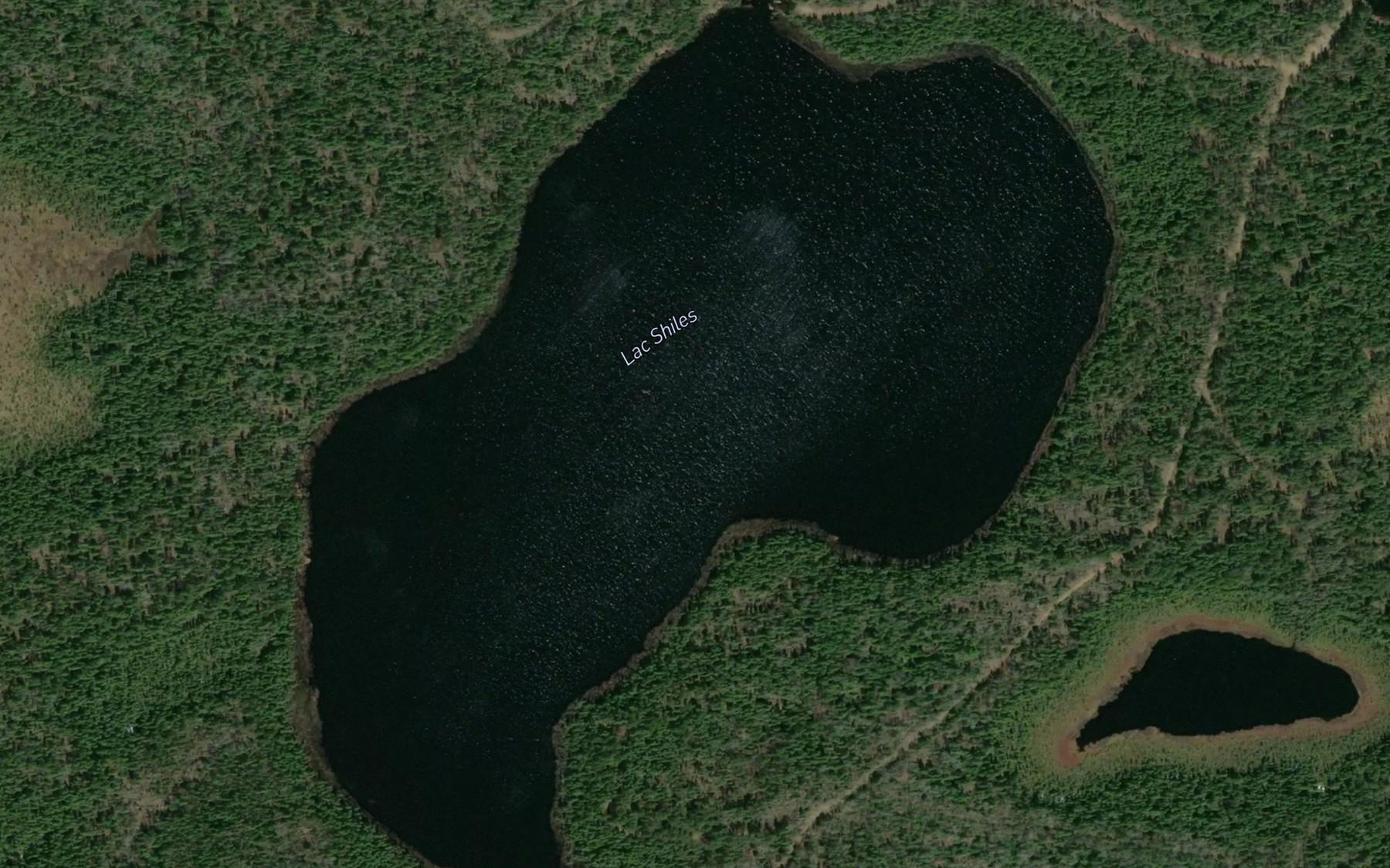 Satellite map of the Lac Shiles
