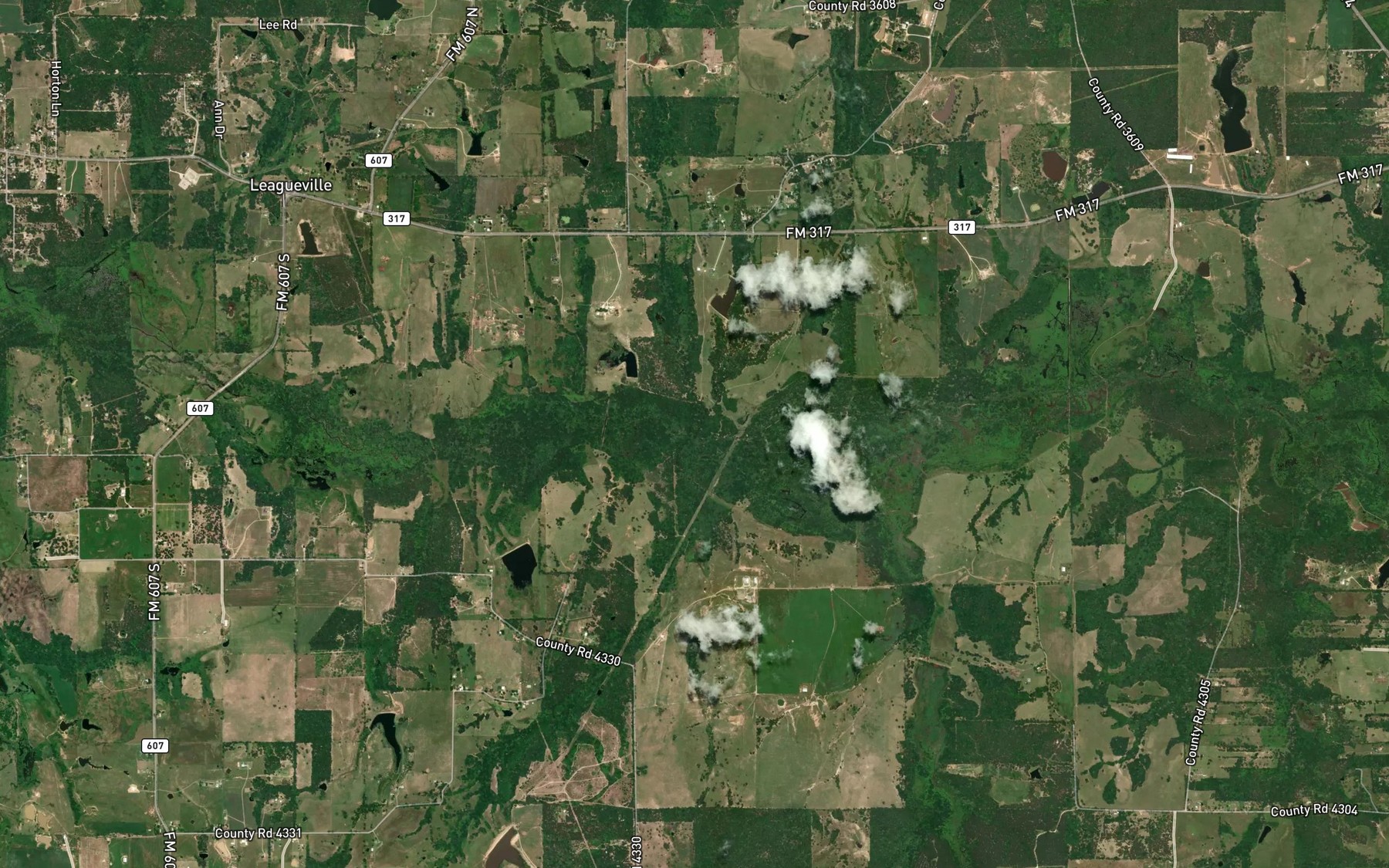 Satellite map of the Panther Creek