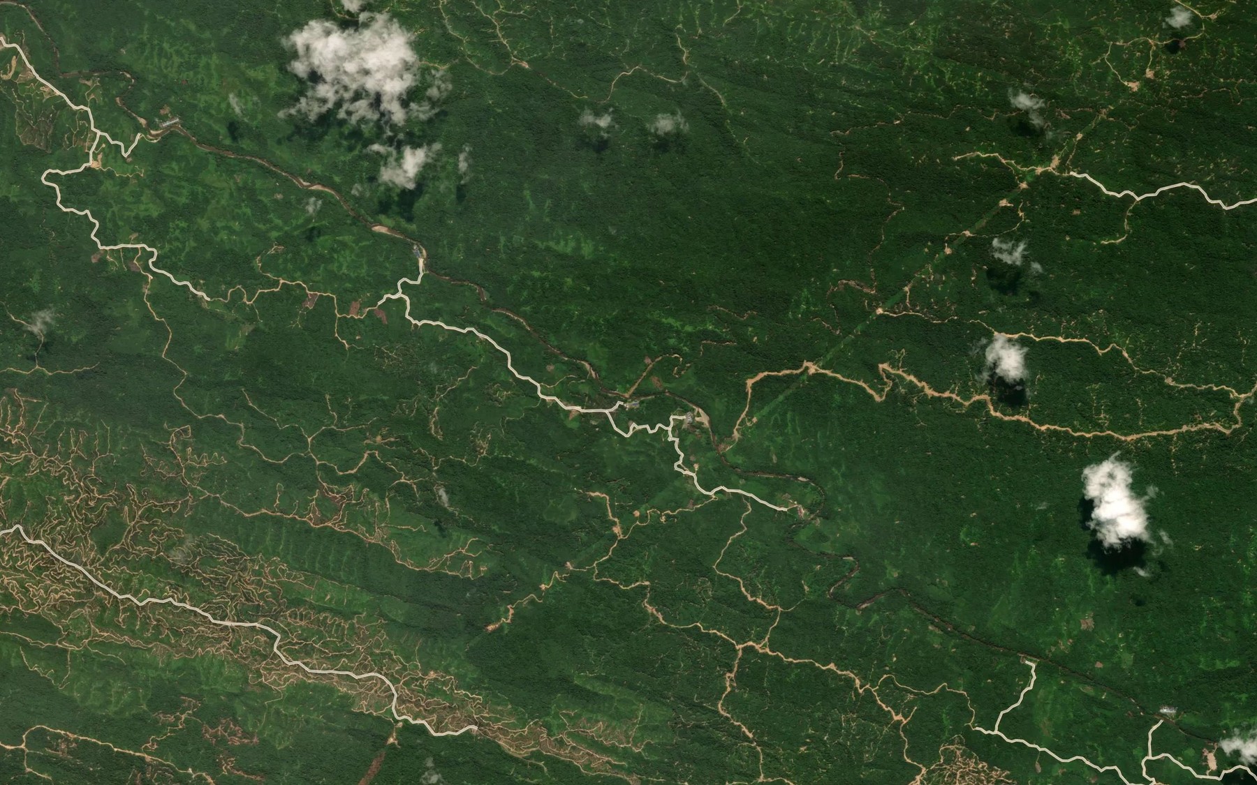 Satellite map of the Sungai Tisok