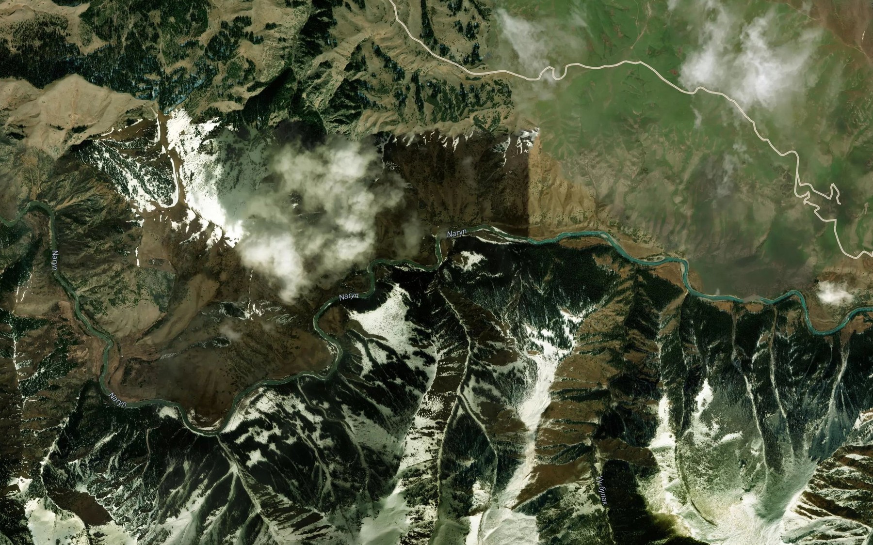 Satellite map of the Ubulak